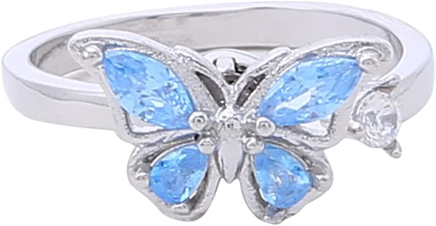 Elegant Silver Butterfly Ring for Women - Perfect Anniversary & Birthday Jewelry Gift - Stylish & Practical for Everyday Wear or Special Occasions