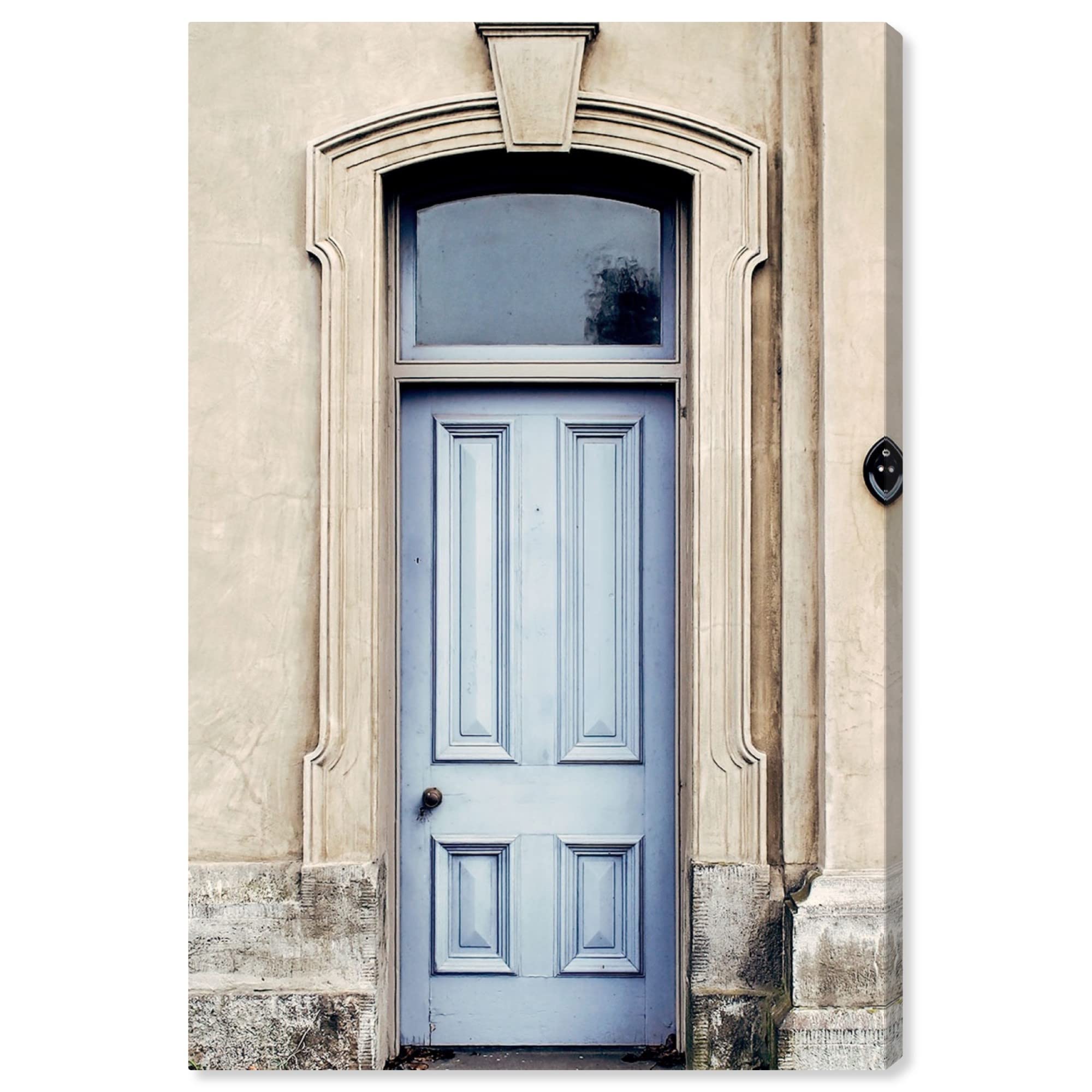 Oliver Gal Artist Co. 'The Lovely Blue Door' World Architecture Canvas Wall Art - 36x54 Inch Blue Canvas Print, Ready to Hang Home Decor for Living Room, Bedroom & Bathroom | Perfect for Modern Interior Design & Office Wall Decor