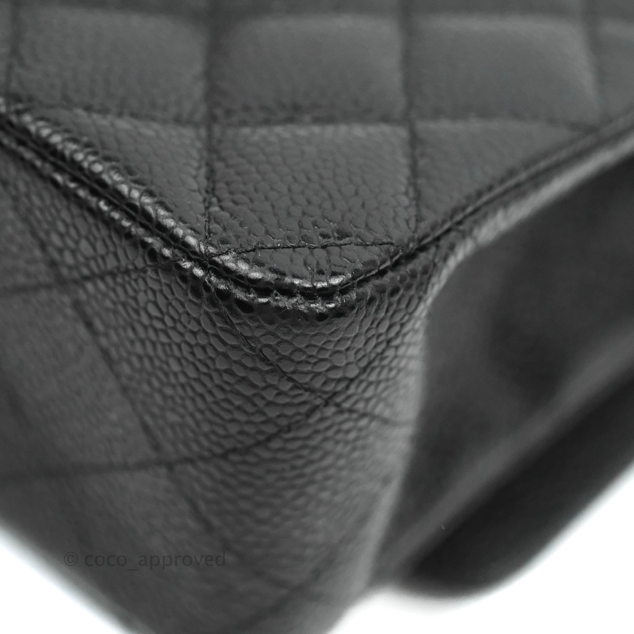 Chanel Classic Medium Double Flap Bag - Black Caviar Leather with Gold Hardware | Luxury Handbag for Women, Perfect for Work, Evening & Special Occasions
