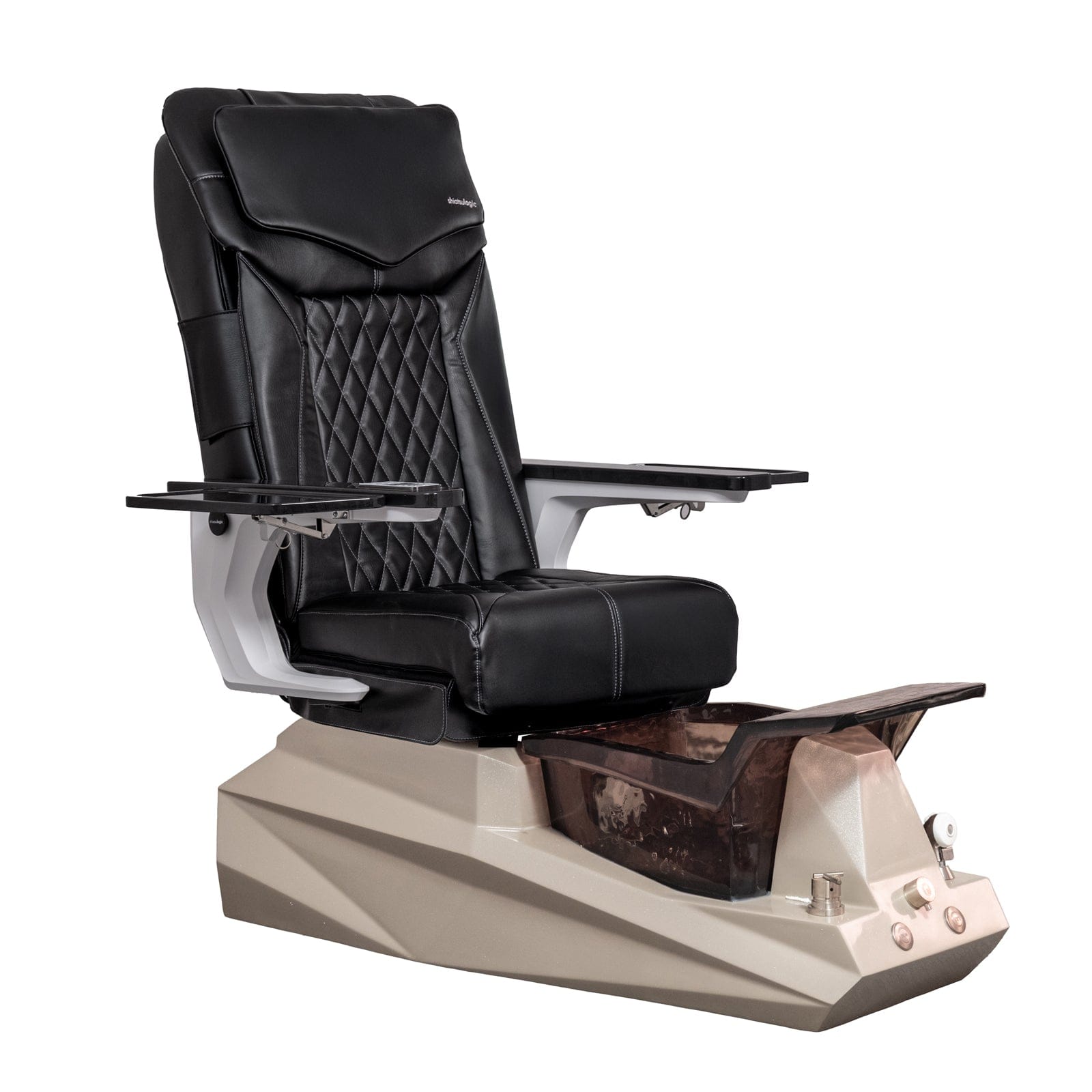 Professional DIAMOND DX Pedicure Chair for Salon & Spa - Electric Massage Nail Care Station with Adjustable Height & Footrest - Perfect for Manicure, Pedicure & Nail Treatments