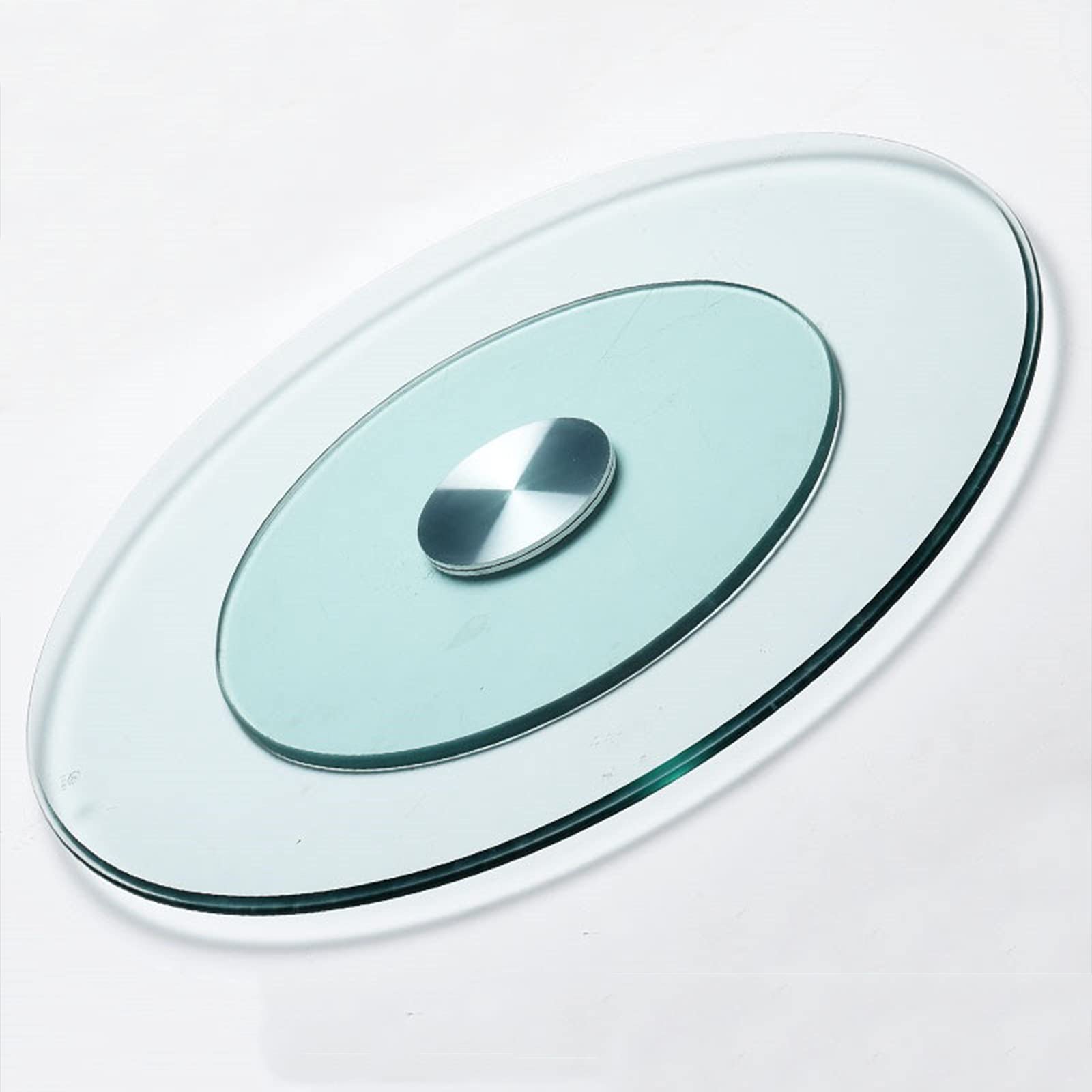 WMQ 31-inch Tempered Glass Rotating Lazy Susan Turntable - Round Serving Tray for Wine, Cheese & Dinner Plates - Ideal for Board Games, Parties & Wedding Receptions - Perfect for Dining Tables, Buffets & Entertaining Guests