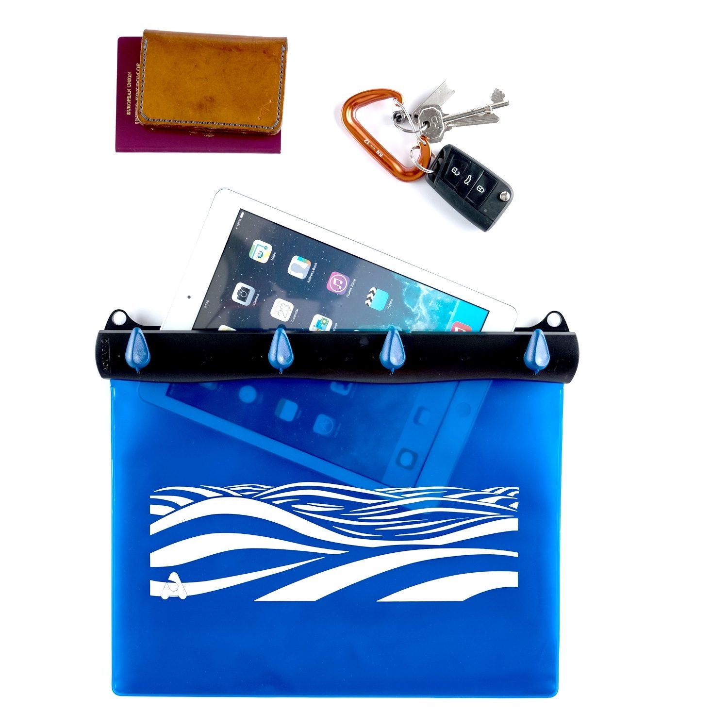 Aquapac Wave Kilimanjaro Waterproof Phone Case - IPX8 Certified for Swimming, Kayaking & Outdoor Adventures (Fits iPhone & Samsung)