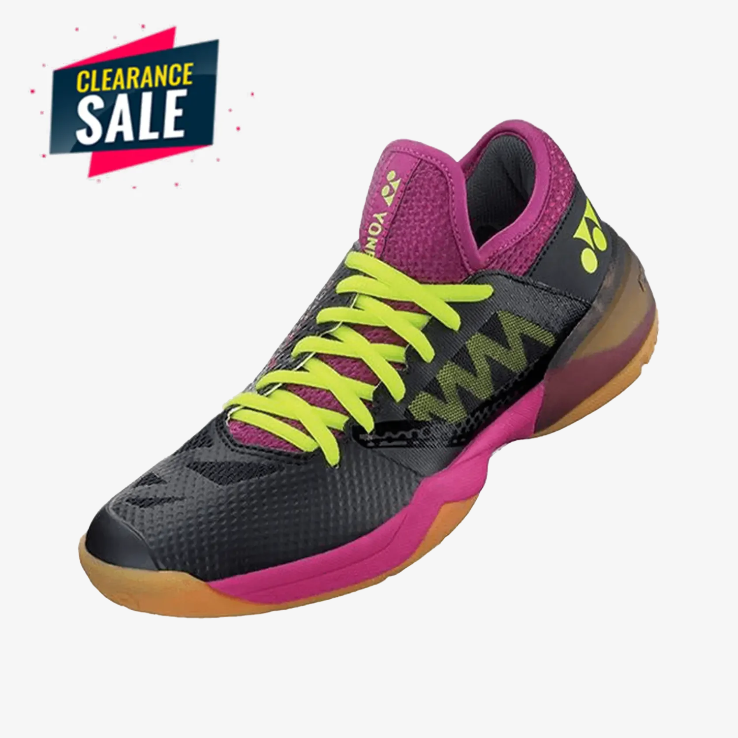 Yonex Power Cushion Comfort Z2 Women's Badminton Shoes - Black/Pink - Lightweight Cushioned Court Shoes for Women - Perfect for Badminton, Tennis & Indoor Sports