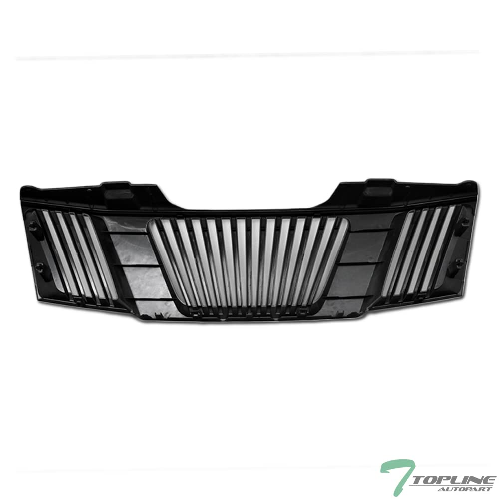 2005-2008 Nissan Frontier & 2005-2007 Pathfinder Matte Black Vertical Front Bumper Grille Replacement - Off-Road Style Upgrade for Truck & SUV Protection