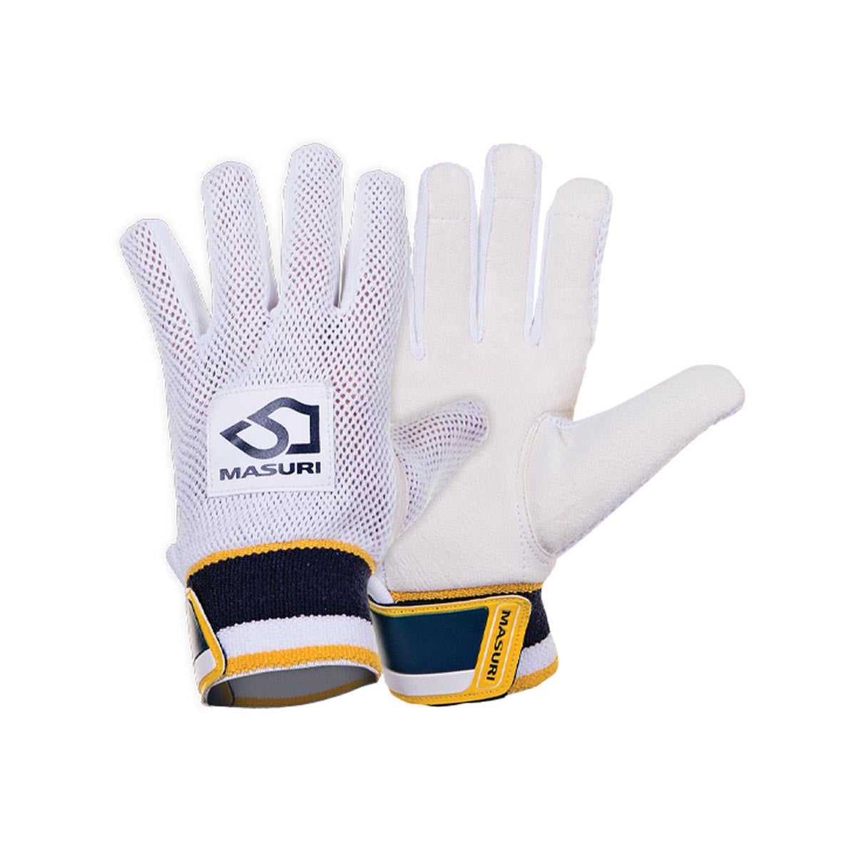 Masuri E Line Wicket Keeping Inners - Premium Cricket Wicket Keeper Gloves for Enhanced Grip & Protection | Ideal for Practice, Matches & Professional Play
