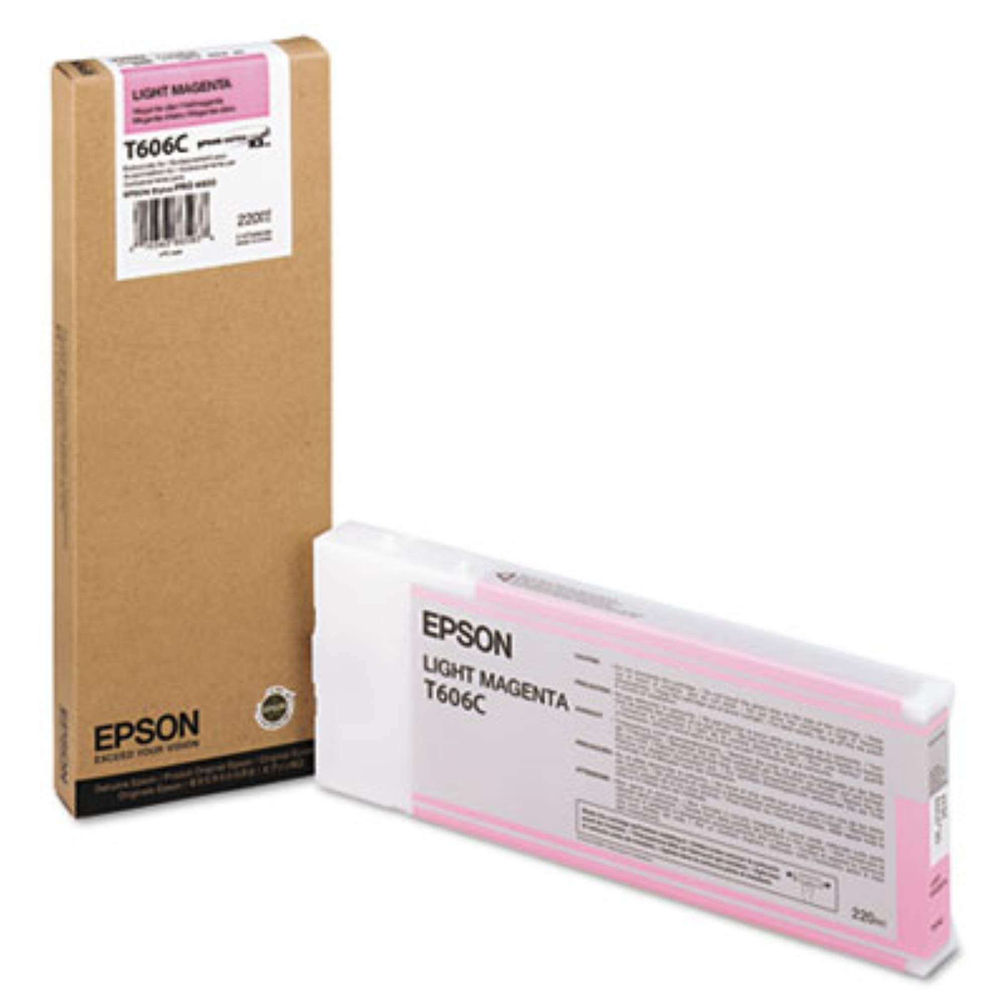 Epson T606c00 Ink Cartridge - Light Magenta | High-Quality Printer Ink for Epson Printers | Perfect for Home, Office & Photo Printing