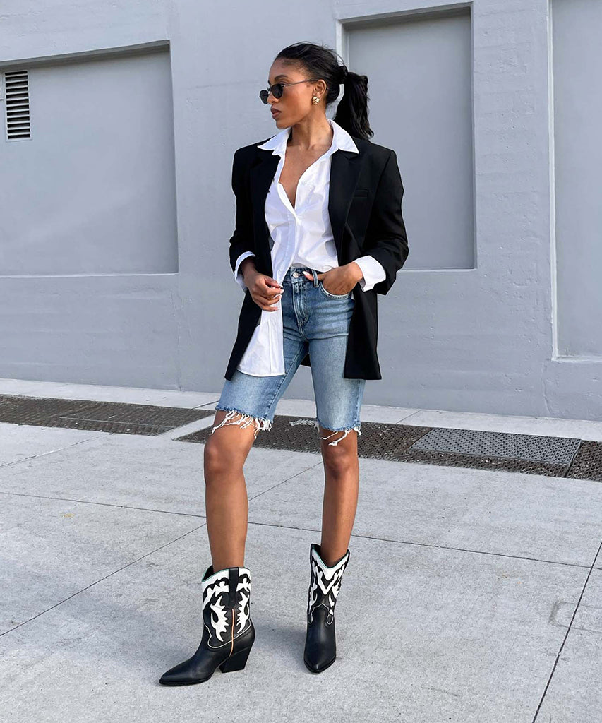 LANDEN Black Leather Boots for Women - Stylish & Comfortable Ankle Boots for Casual, Work & Outdoor Wear