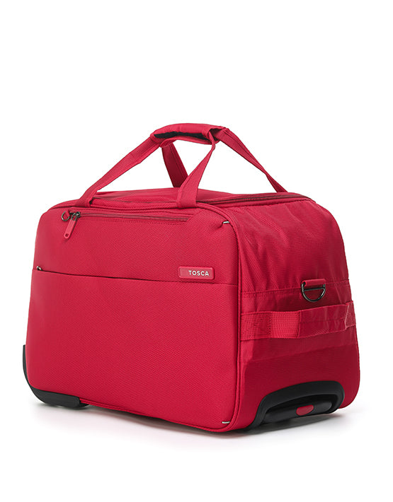 Tosca SO LITE WB D Onboard Wheel Bag - Lightweight Red Carry-On Luggage for Air Travel | Perfect for Business Trips & Weekend Getaways