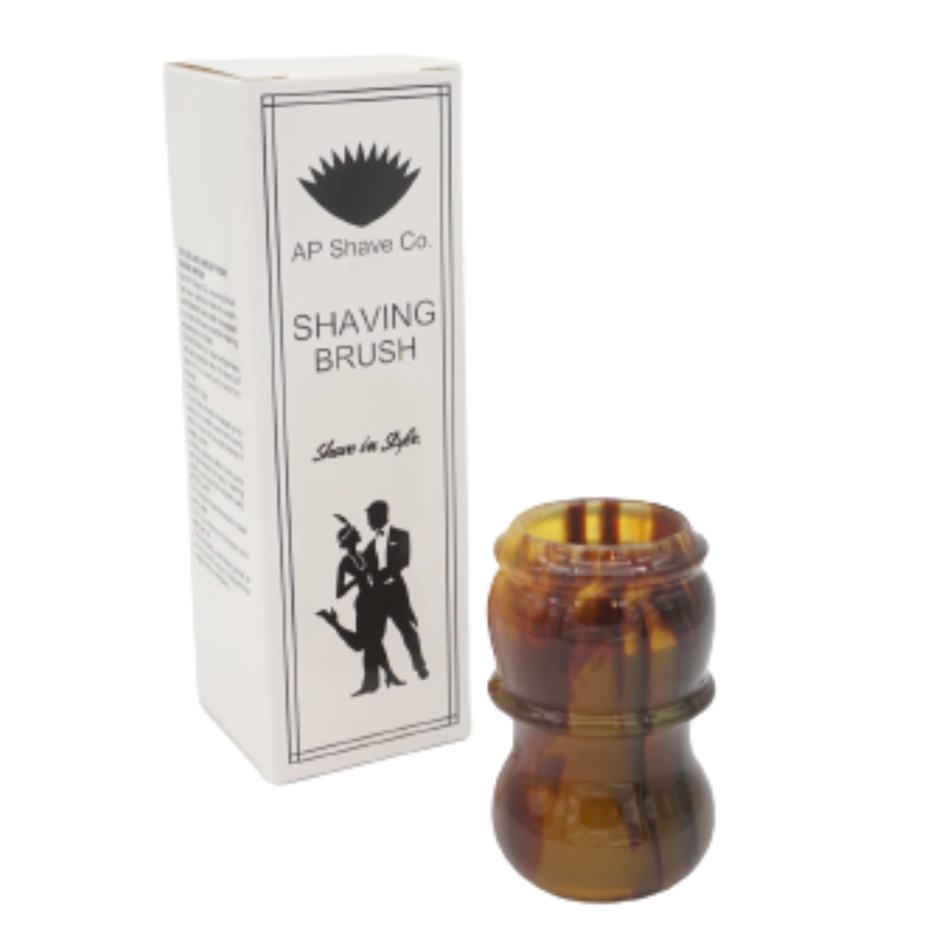 Premium Tortoise Handcrafted Shaving Brush Handle - Fits 24mm & 26mm Knots - Perfect for Wet Shaving & Grooming Gifts for Men
