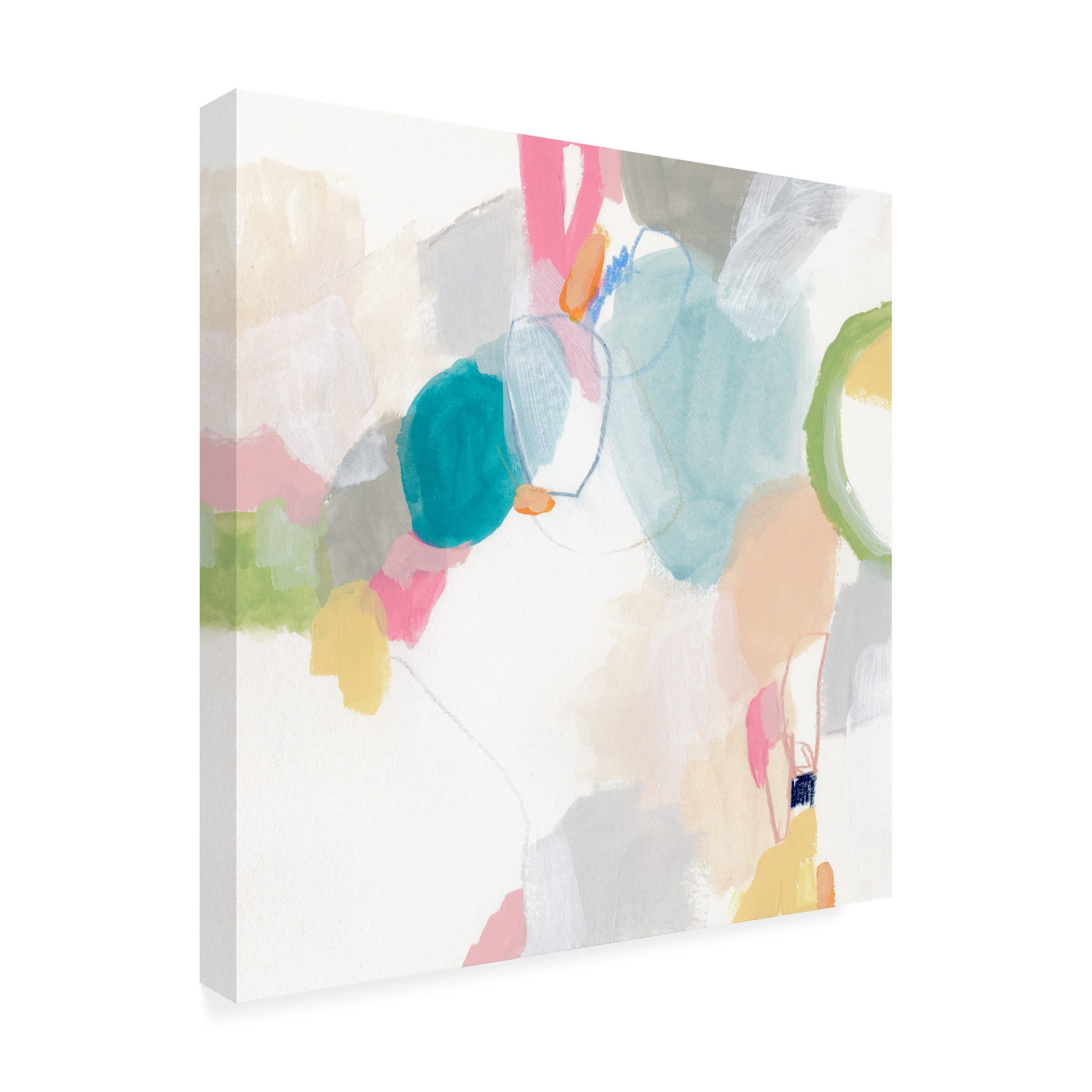 Trademark Fine Art 'Candy Jacket IV' Canvas Wall Art Print by June Erica Vess - Vibrant Pop Art Decor for Living Room, Bedroom & Office
