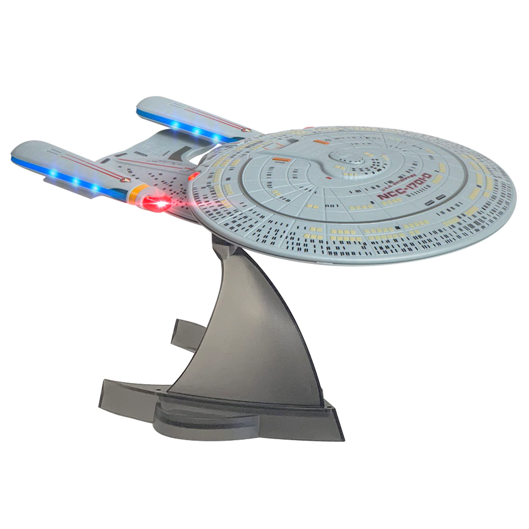 Star Trek U.S.S. Enterprise 1701-D Bluetooth Speaker with Engine Sounds, Night Light & Sound Effects | Replica Collectible for Trekkies | Perfect Gift for Sci-Fi Fans, Home Office Decor & Star Trek Memorabilia Collection