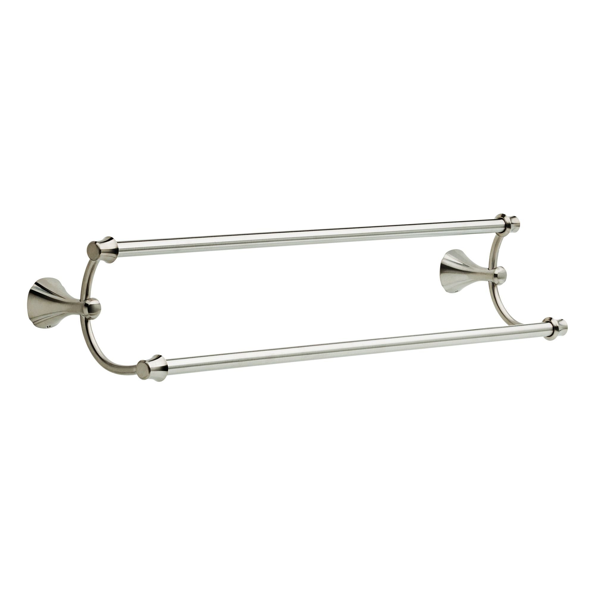 Addison 24 Inch Double Towel Bar - Brushed Stainless Steel Bathroom Towel Rack (Model 79225 SS Delta) - Perfect for Modern Bathrooms, Spas, and Guest Rooms