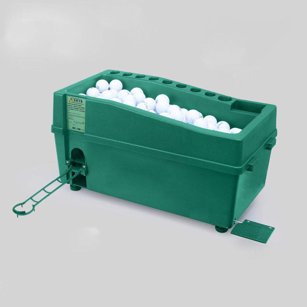 Automatic Golf Ball Dispenser - No Power Required Golf Practice Training Pitching Machine for Driving Range, Backyard & Indoor Golf Training