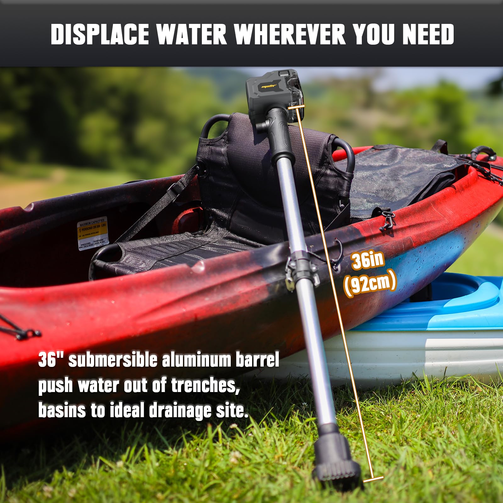 DeWalt 20V Max Cordless Brushless Transfer Pump - 720GPH Portable Utility Water Pump with 39