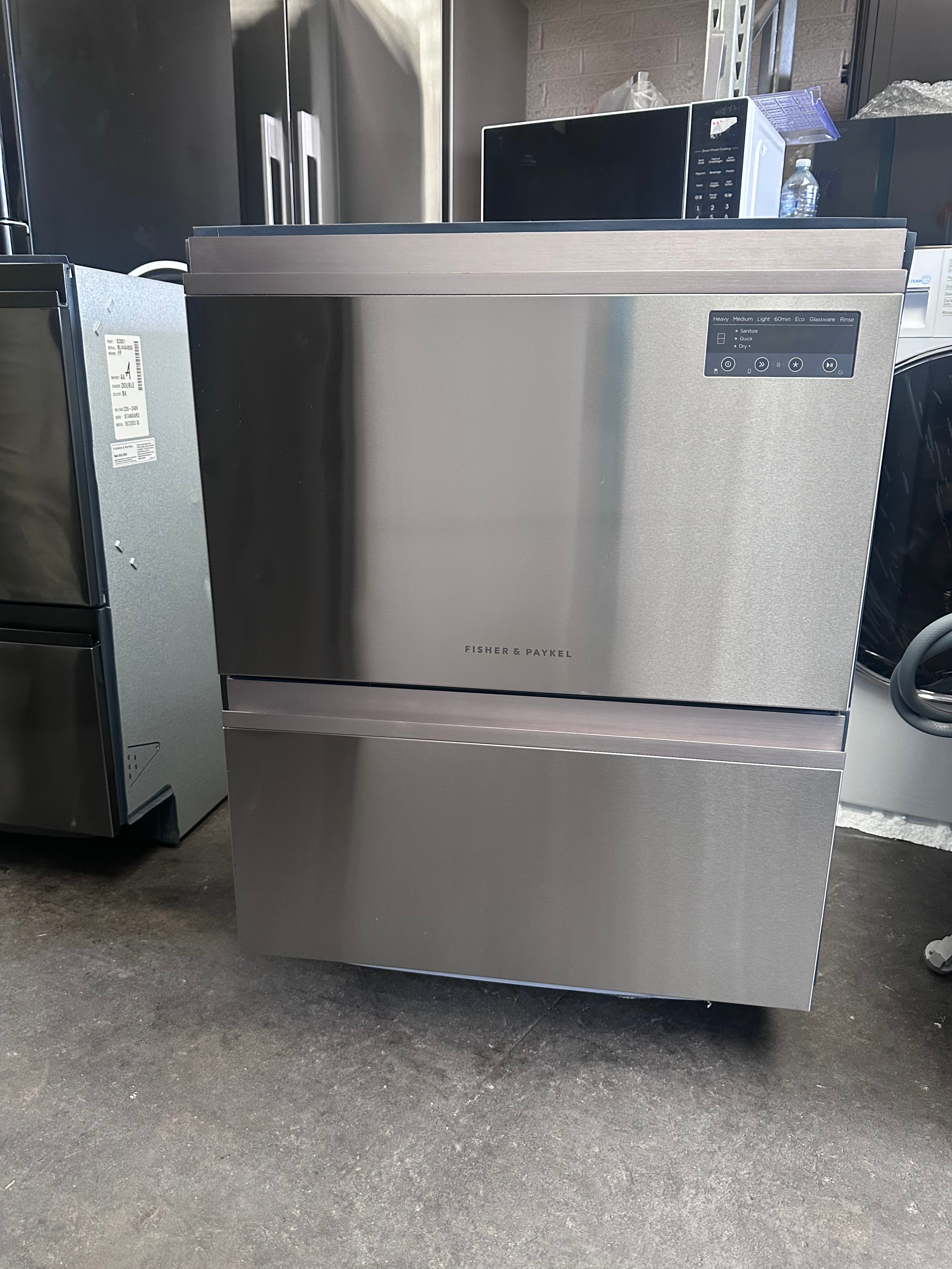 Fisher & Paykel Series 7 DD60D2NX9 Contemporary Double DishDrawer Dishwasher in Stainless Steel - Factory Refurbished | Perfect for Modern Kitchens & Small Spaces