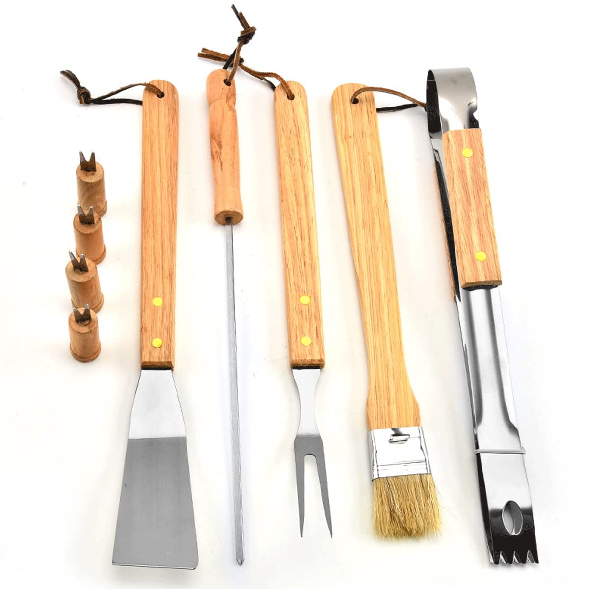 Premium 10-Piece Stainless Steel BBQ Grill Tools Set - Heavy Duty Grill Utensils for Men & Women - Perfect for Camping, Backyard Barbecues, Tailgating & Outdoor Cooking