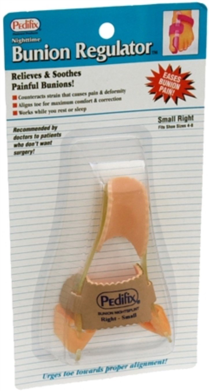 PediFix Nighttime Bunion Corrector for Women & Men - Small Right Foot - Comfortable Bunion Relief Splint for Sleeping & Pain Relief - Ideal for Bunions, Hammertoes & Foot Alignment