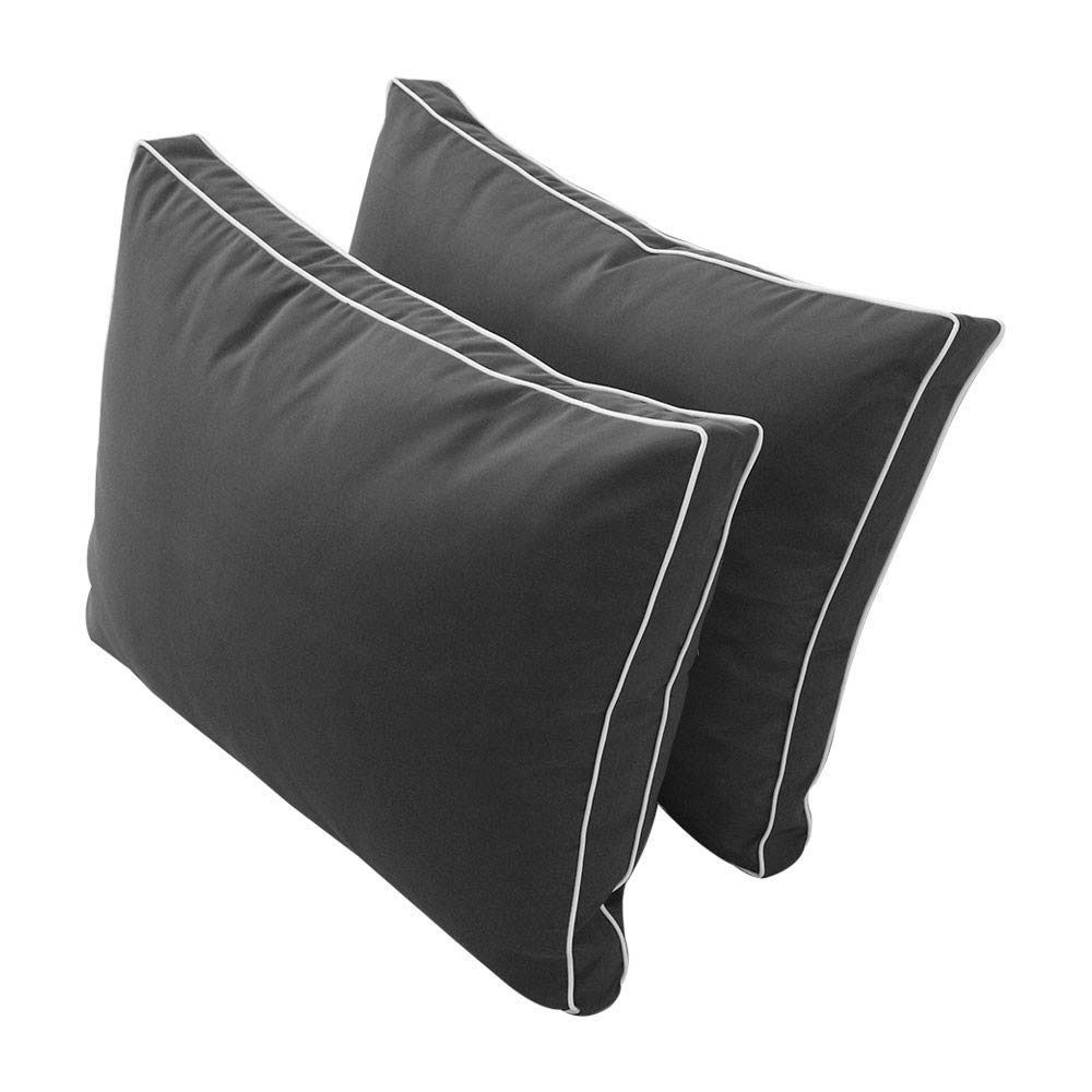 Prolinemax S1 Outdoor Daybed Slipcover - Waterproof Mattress & Bolster Backrest Cushion Covers with Contrast Trim, Twin XL Size (AD003) - Perfect for Patio, Poolside & Garden Furniture Protection