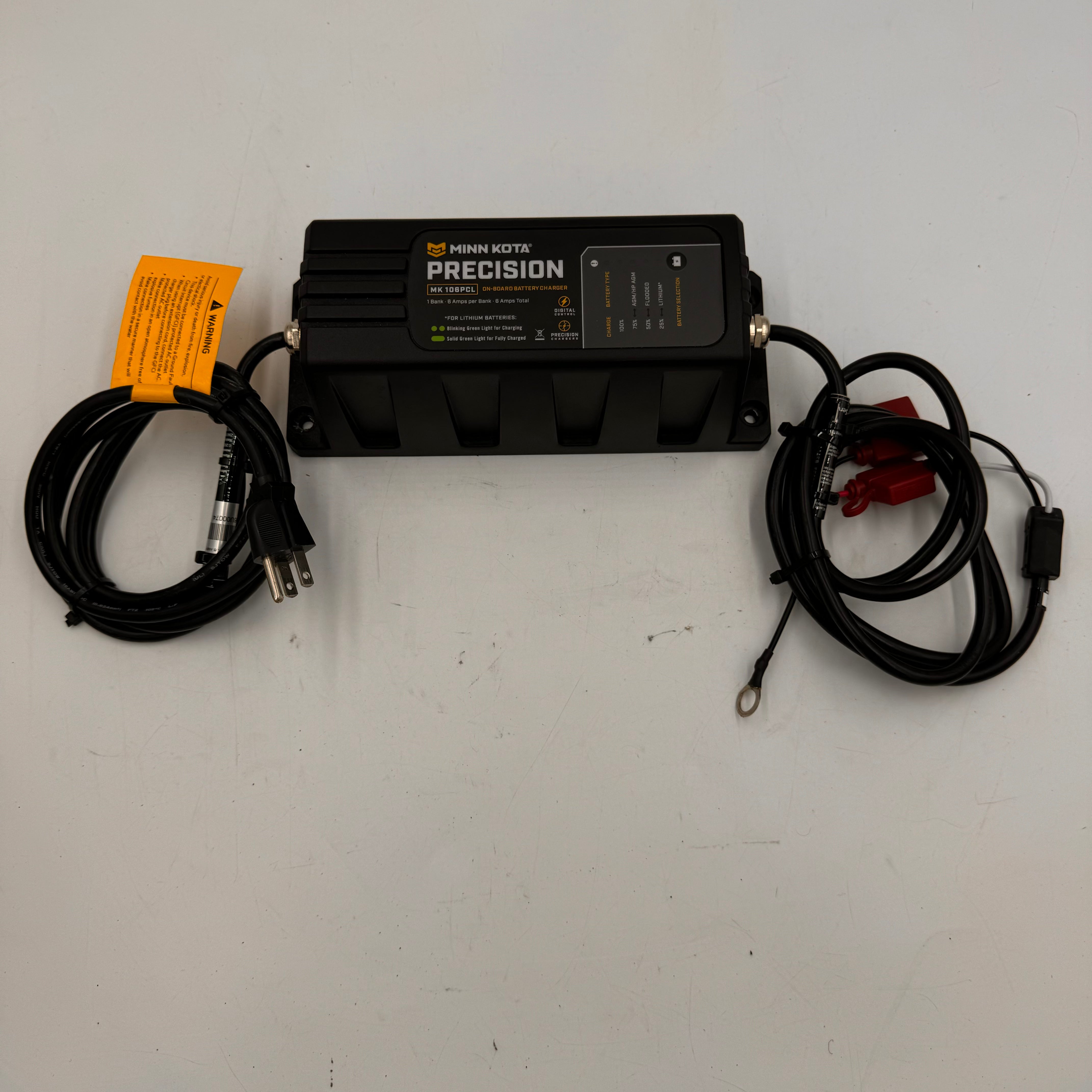 Minn Kota 106PCL On-Board Marine Battery Charger - Fast & Reliable Charging for Trolling Motors & Fishing Boats