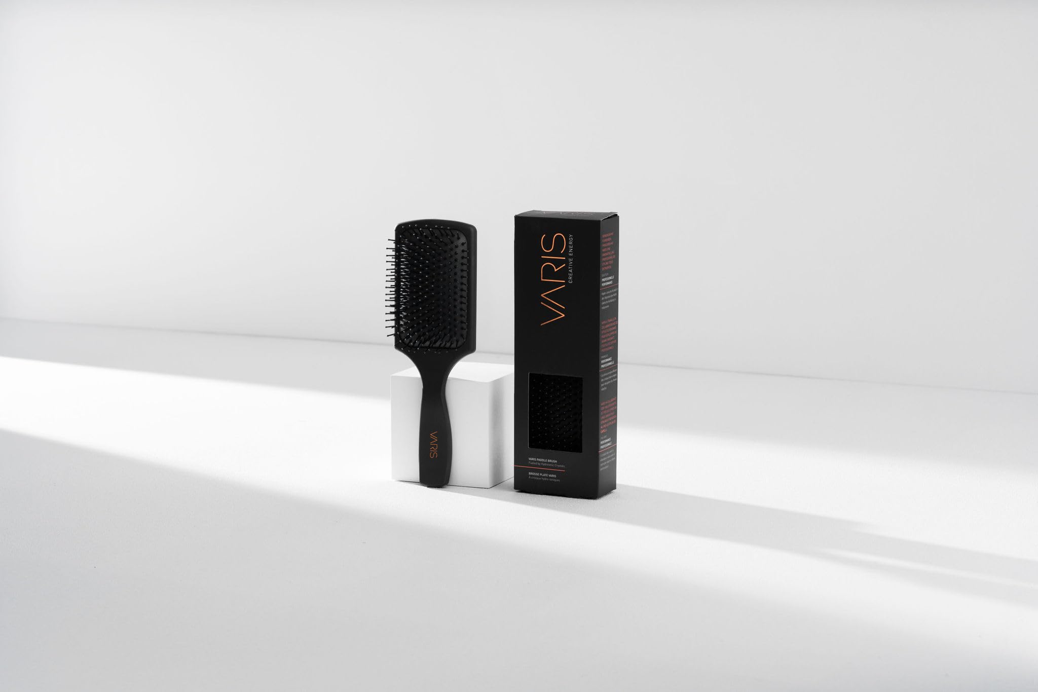 VARIS Professional Paddle Hair Brush for Smoothing & Detangling - Perfect for Wet/Dry Hair Styling at Home & Salon Use
