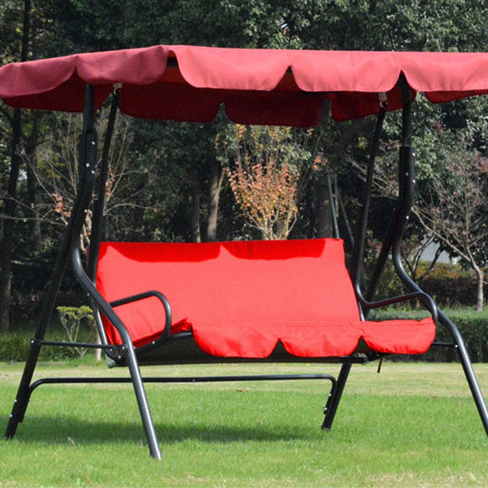 Fdit Waterproof 3-Seat Swing Canopy Cover - Durable Outdoor Chair & Hammock Protector for Patio, Garden, Poolside (All-Weather Use)