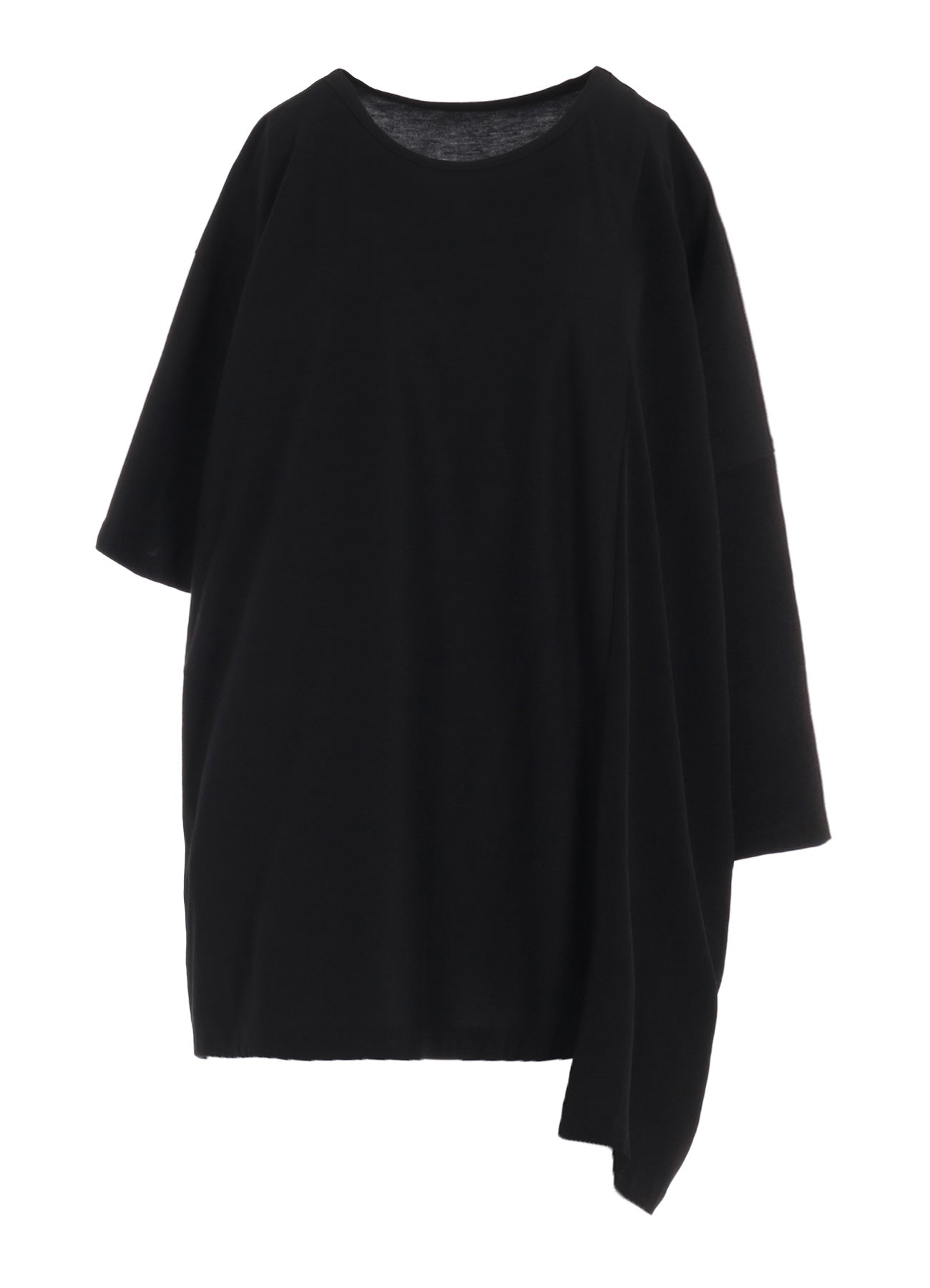 Elegant Crepe de Chine Left Drop Blouse - Women's Flowy Casual Top for Work & Evening Out