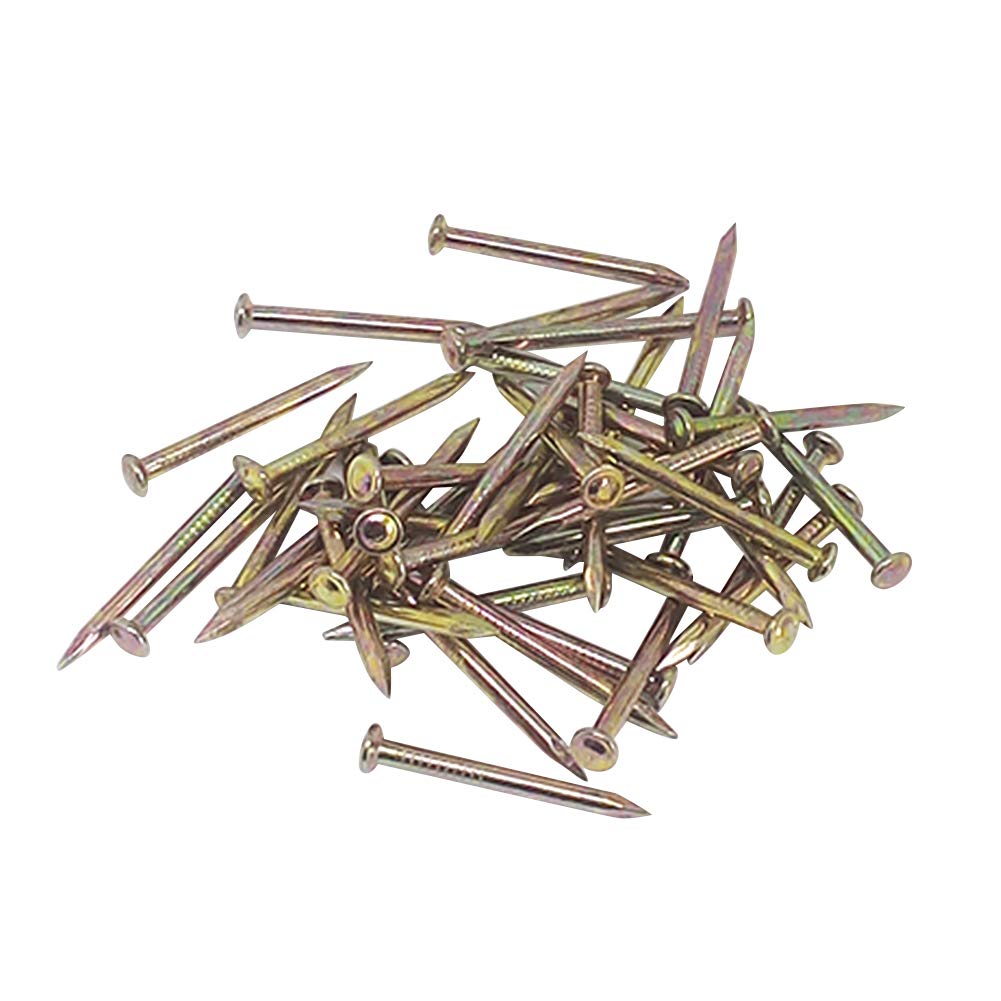**20-130mm Steel Cement Nails - Hardened Ribbed Concrete Masonry Nails for Wood, Hard Walls & Photo Frames (19-960 Pcs) - Ideal for Construction, Hanging & DIY Projects**