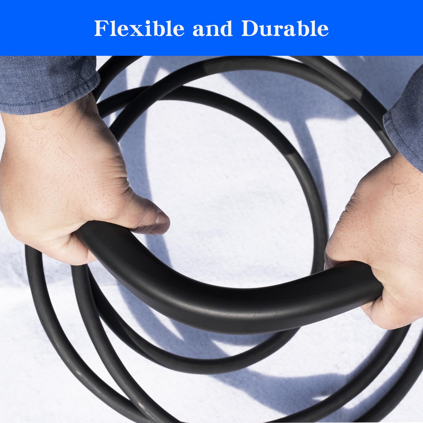 Heavy-Duty EV Charger Cable Protector for Tesla & J1772 - Garage Use