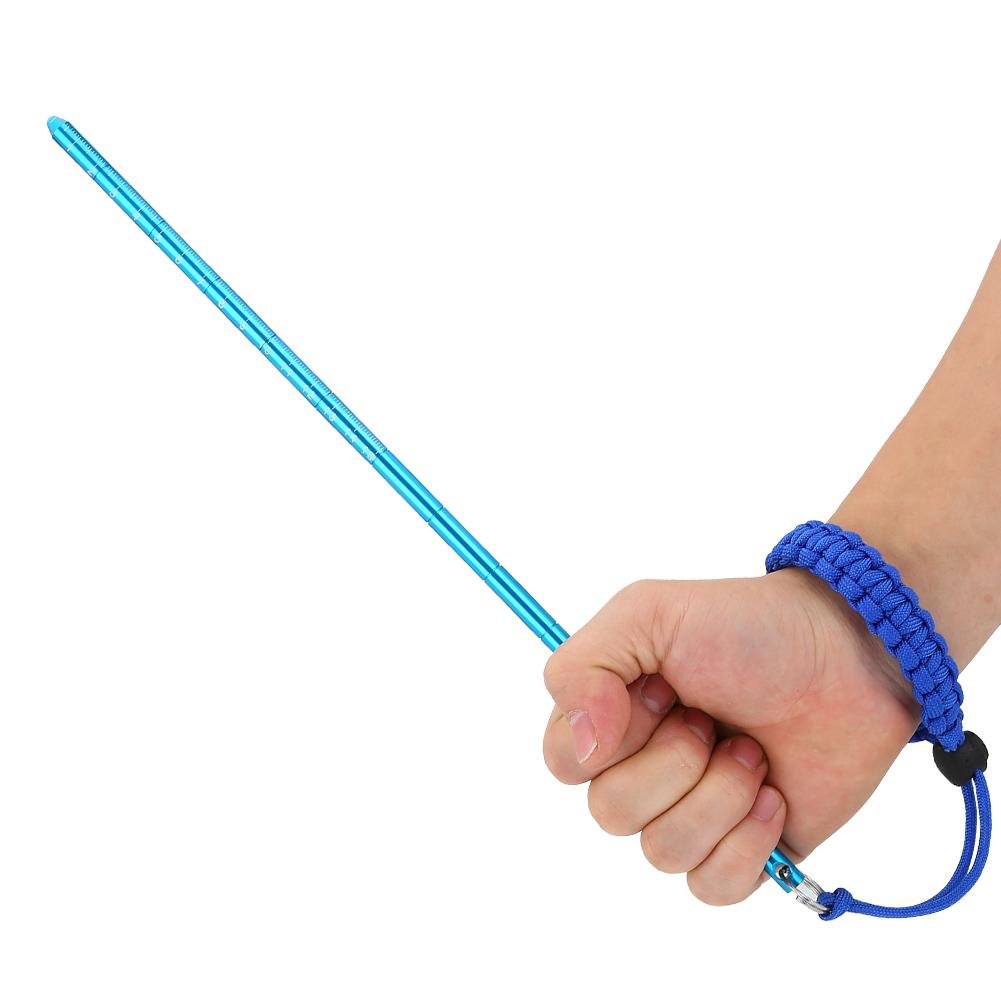 **34cm Aluminum Alloy Diving Stick - Adjustable Wrist Lanyard, Noise Maker & Pointer for Scuba Diving, Pool Games & Underwater Signaling**