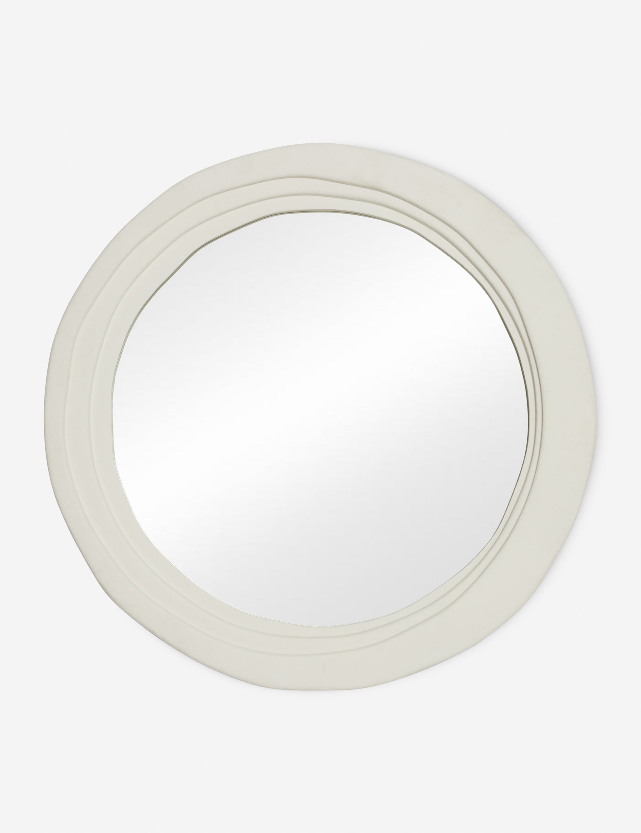 Stylish Casso Round Mirror by DISC Interiors - Modern Decorative Wall Mirror for Living Room, Bedroom & Entryway