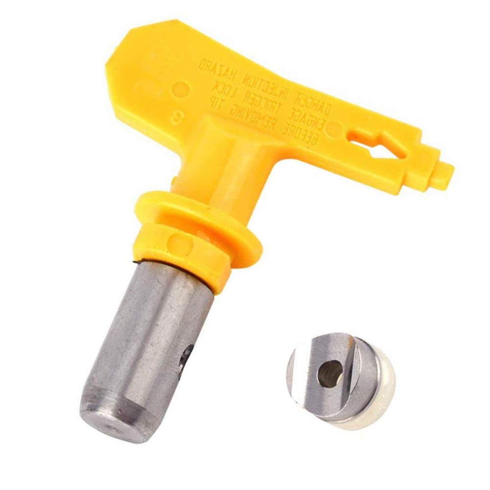Carkio Airless Paint Spray Gun Nozzle Tip - Model 413 - High Performance Sprayer Accessory for Professional Painting - Perfect for Home Renovation, Furniture Refinishing & DIY Projects (Yellow, Wholesale)