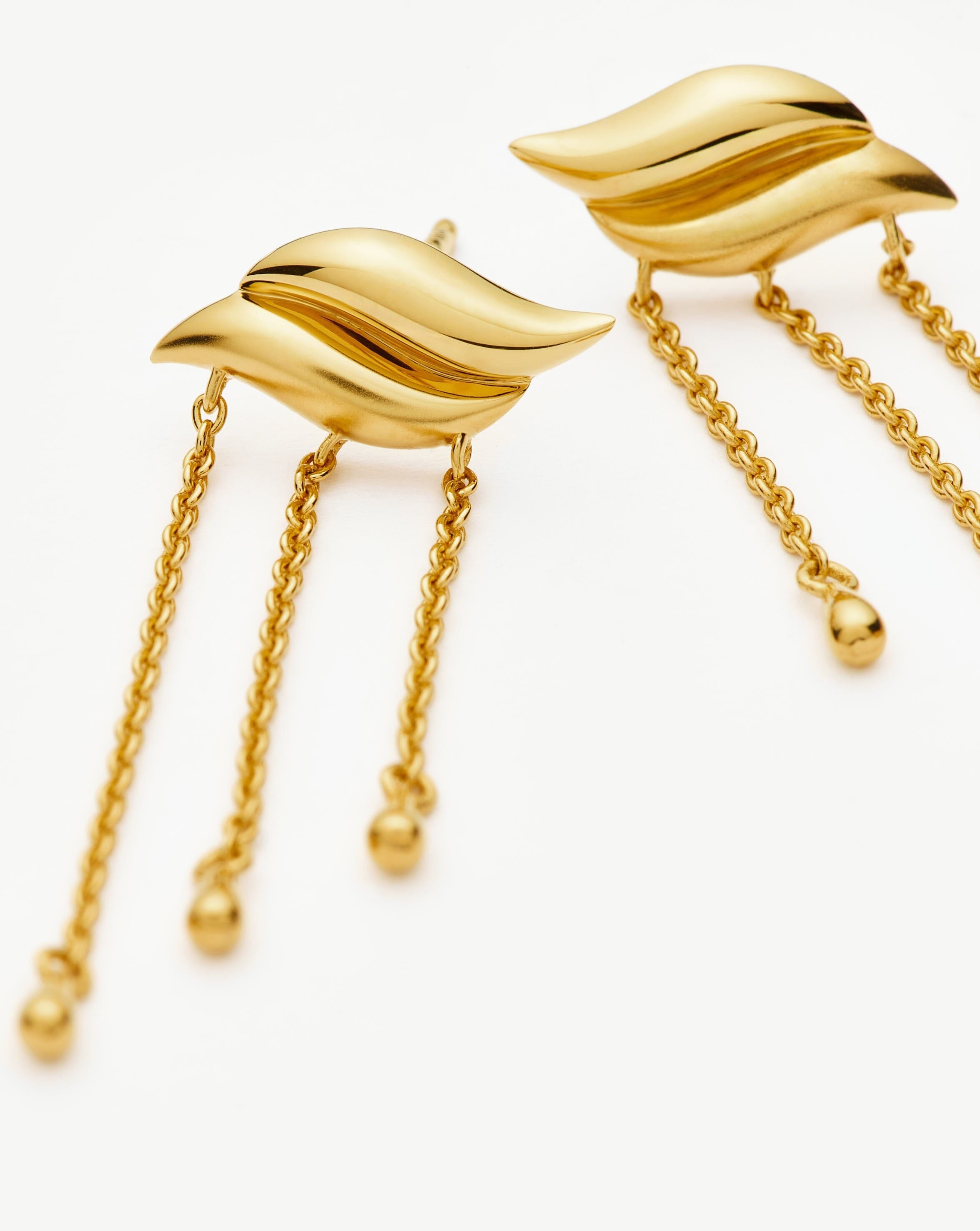 Savi Waterfall Drop Earrings - 18k Gold Vermeil Dangle Earrings for Women | Elegant Jewelry Gift for Wedding, Party & Special Occasions