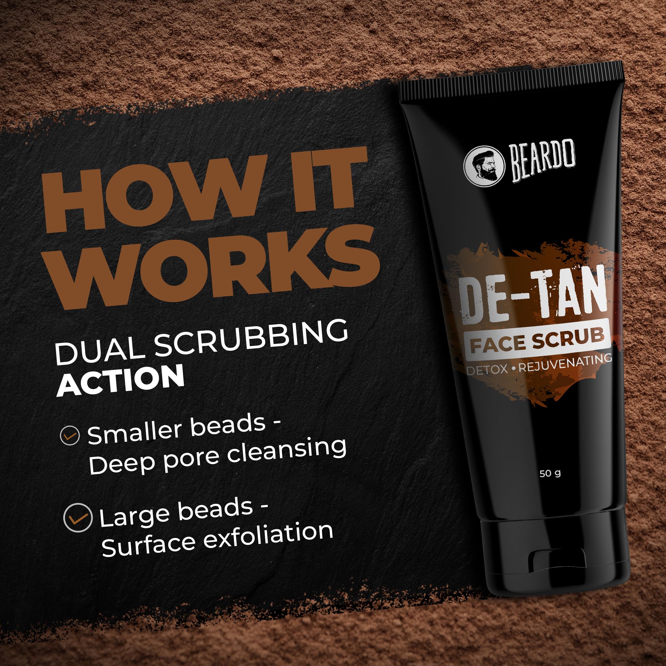 Beardo Ban the Tan Kit for Men - Detan Face Wash with Coffee Extracts & Vitamin E, Exfoliating Face Scrub - Premium Grooming Gift Set for Boyfriend, Husband | Valentine's Day, Birthday, Anniversary Present | Perfect for Daily Skincare Routine & Special Occasions