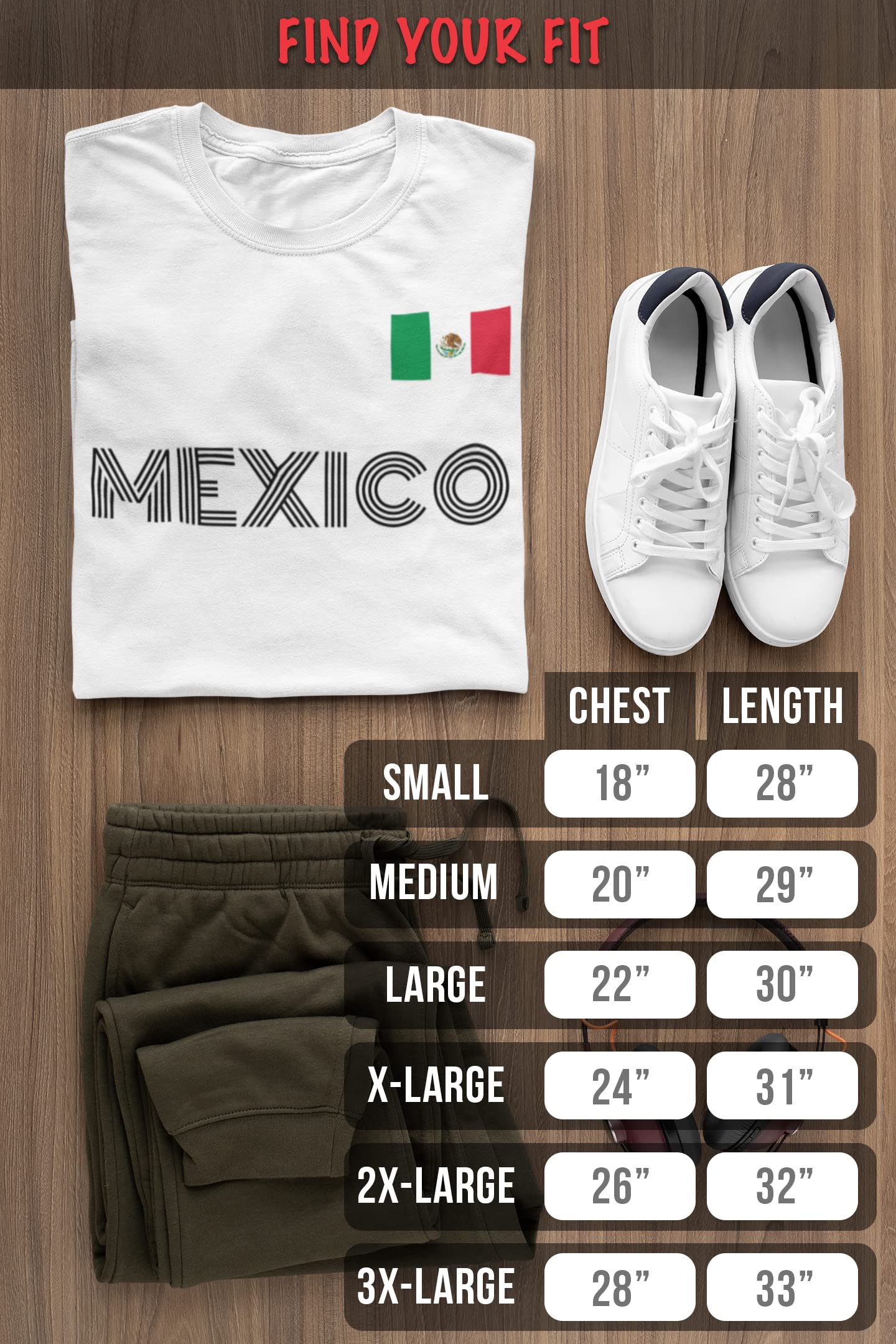 ShirtBANC Men's Mexican Soccer Jersey - Authentic Mexico Flag Design Tee for Game Day, Parties & Casual Wear