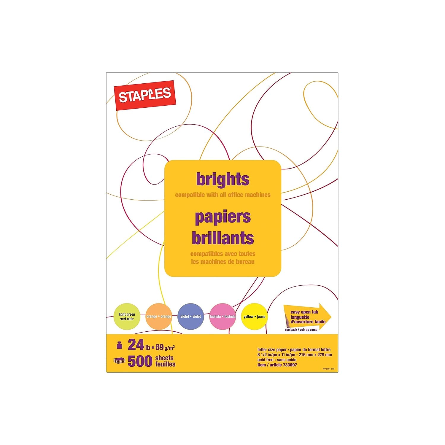 Bright Neon Colored Paper 24 lb - 500 Sheets Assorted Colors for School Projects, Art Crafts, and Office Supplies | Heavyweight Construction Paper for Kids, Teachers, and DIY Enthusiasts