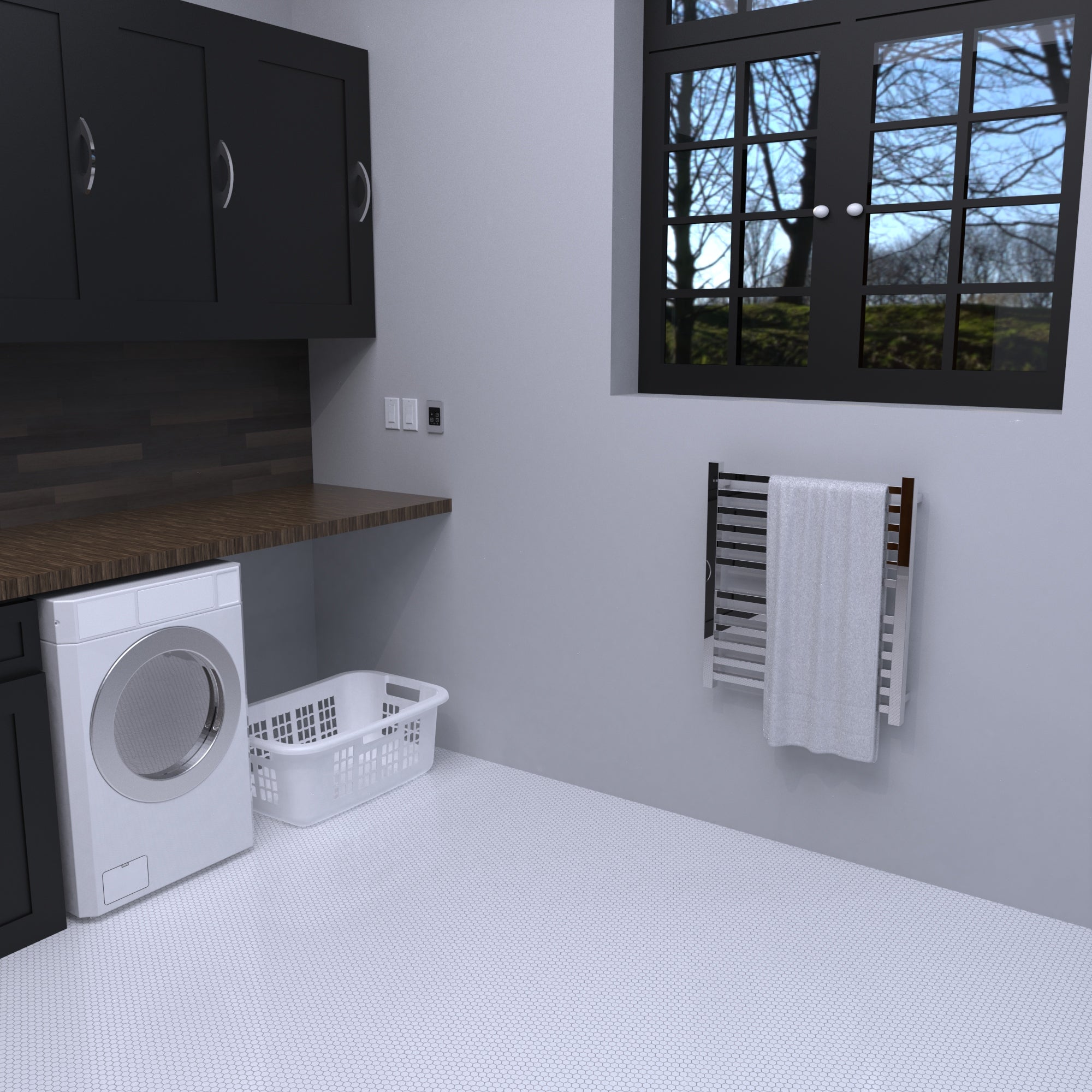 Amba Quadro Q2932 Hardwired Bathroom Towel Warmer - 29.25