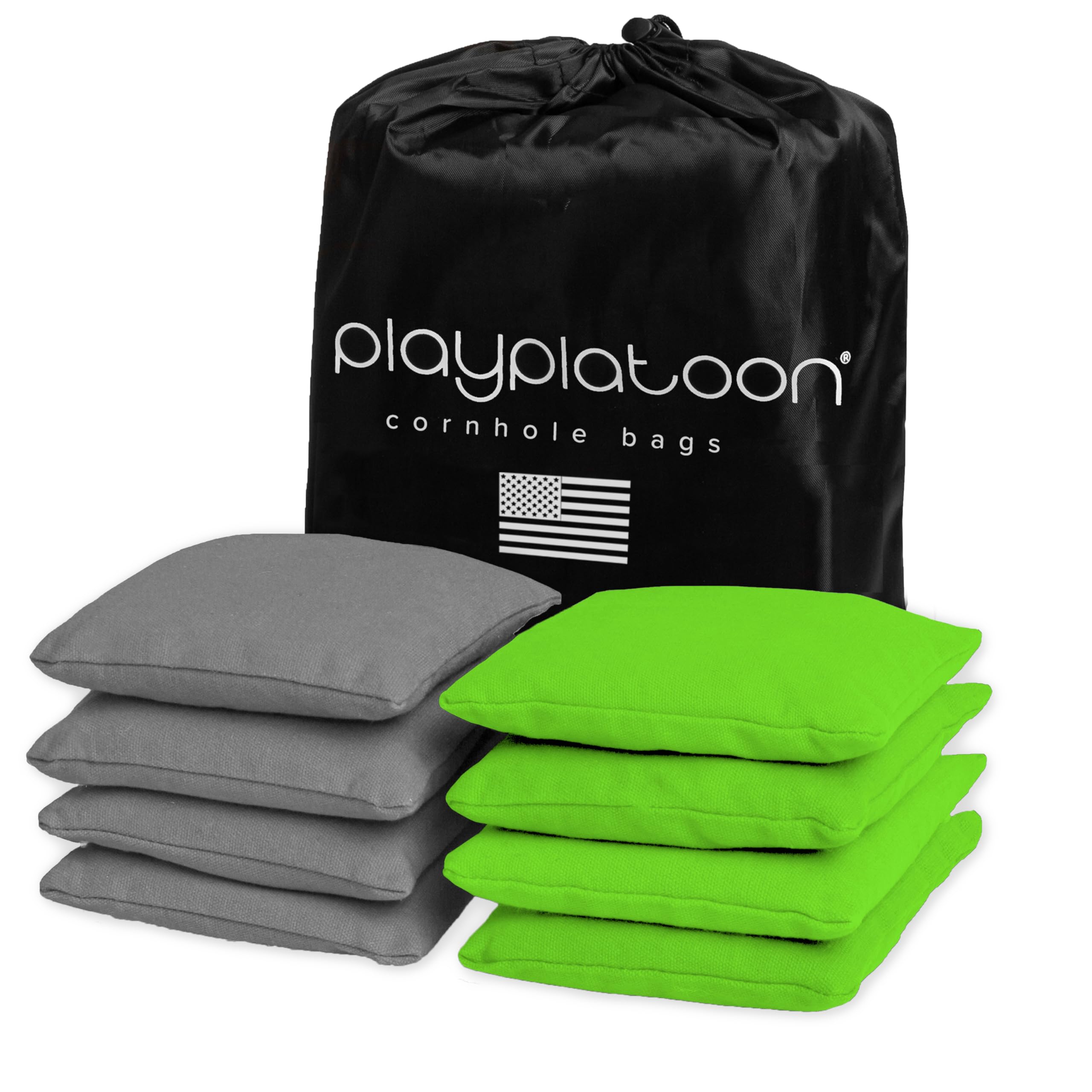 Premium Weather-Resistant Duckcloth Cornhole Bags - Set of 8 Regulation Size & Weight Bean Bags for Outdoor Cornhole Game - Perfect for Backyard Parties, Tailgating, and Beach Fun