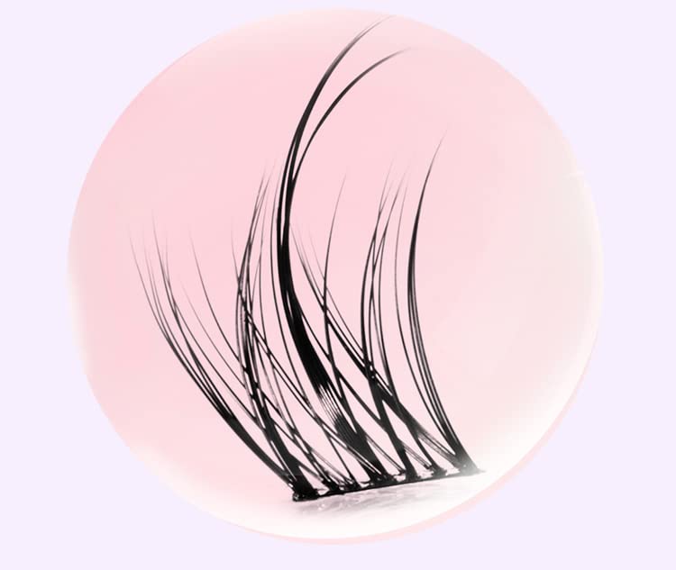 3 Steps Individual Eyelashes - Slim Wide Band Easy Apply Fish Tail A Shape Fairy Lash Extensions | Segmented Cluster Lashes for Volume & Length (Mix) | Perfect for Bridal, Party & Special Occasion Makeup