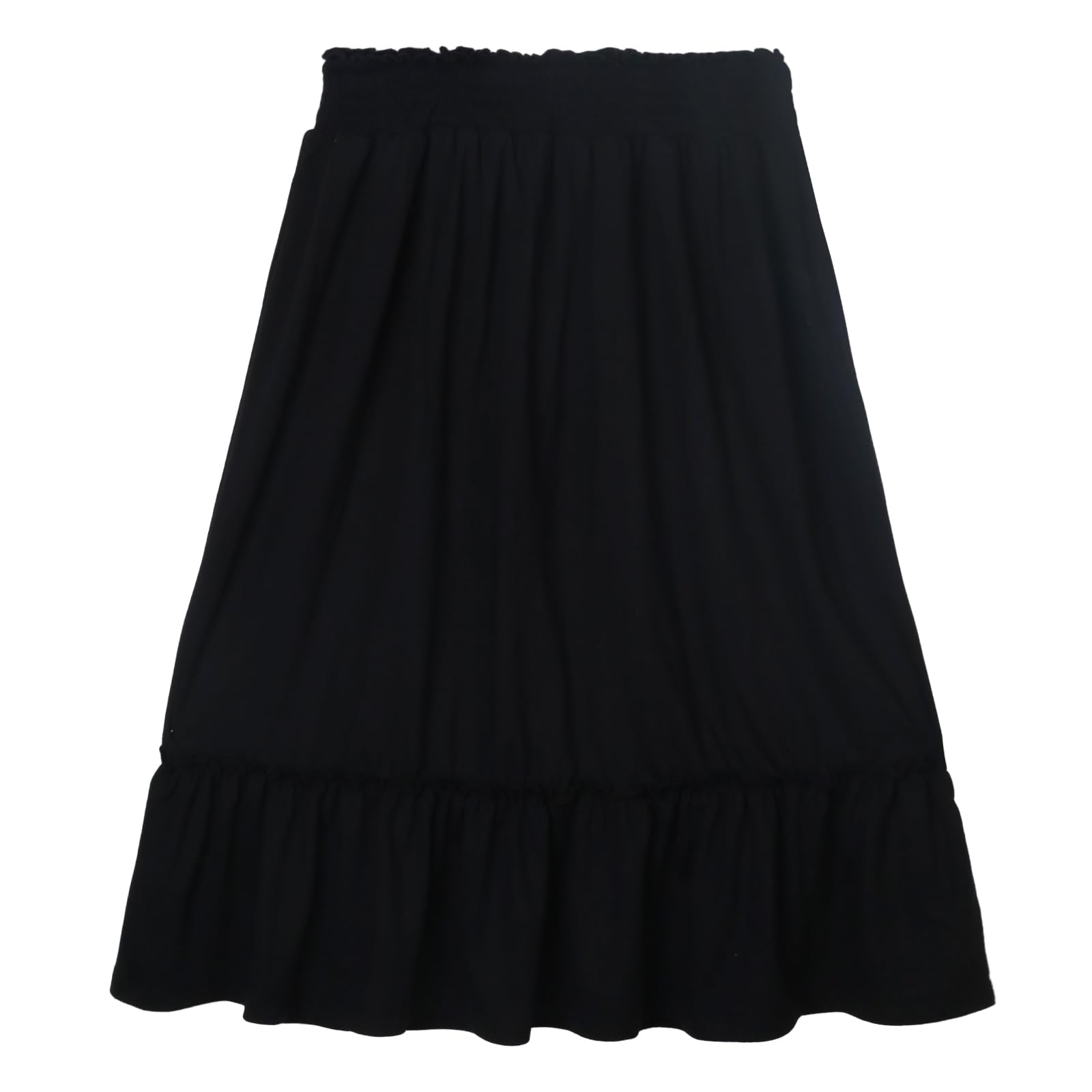 Girls Long Maxi Skirt - High Waisted Ruffle Summer Skirt for Kids | Cute Boho Style Skirt for Beach, Party & Casual Wear