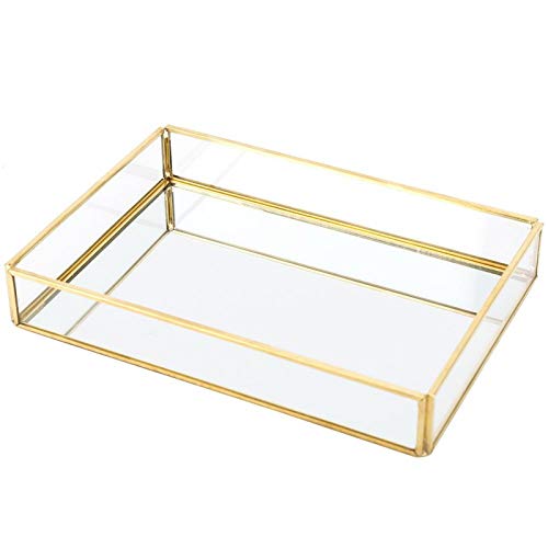 Vintage Makeup Storage Box - Large Rectangular Cosmetic Organizer with Trumpet Design for Beauty Products, Jewelry & Accessories | Perfect for Bedroom, Bathroom, Vanity, Travel & Gift Giving