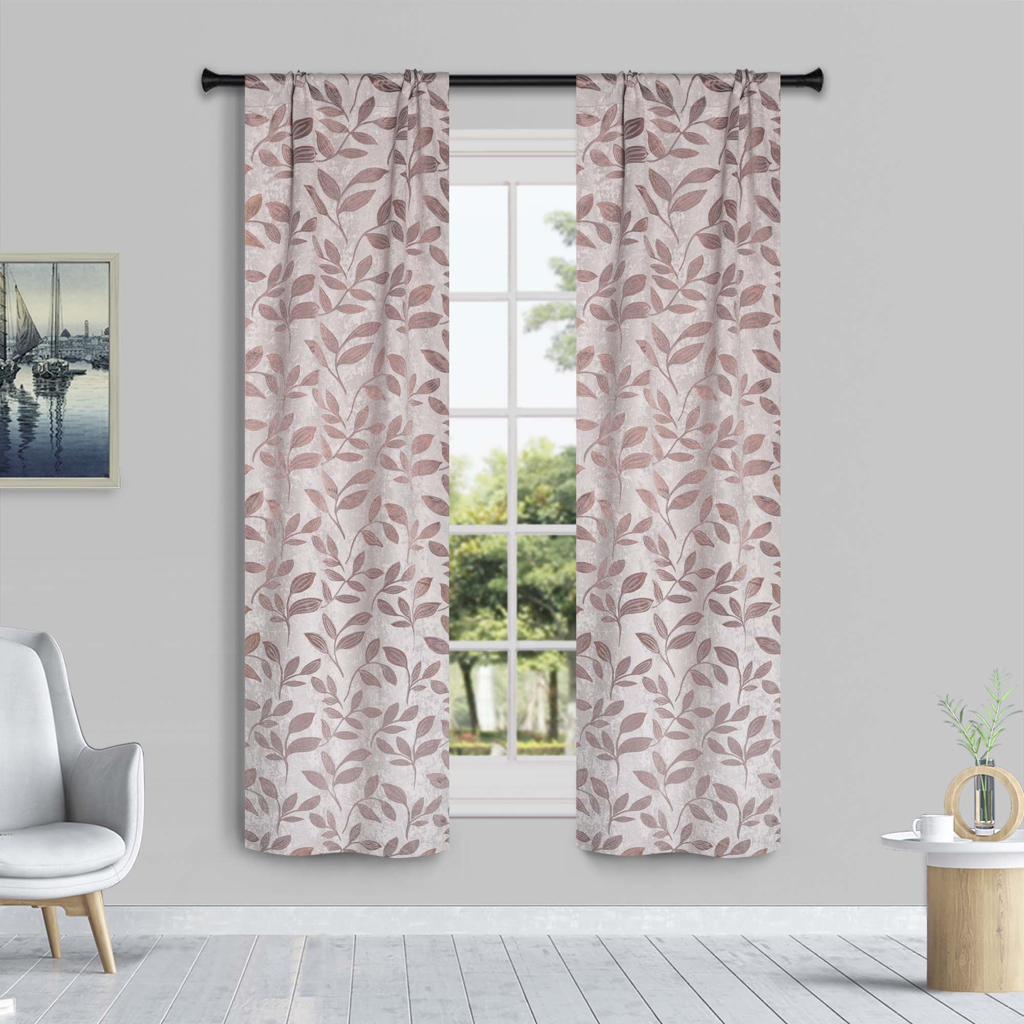 Blackout Curtains with Rod Pocket - Set of 2 Panels for Room Darkening & Privacy - Perfect for Bedrooms, Living Rooms & Home Theater