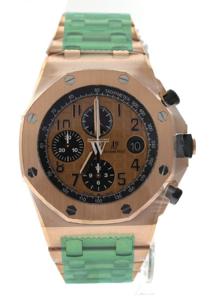 Audemars Piguet Royal Oak Offshore Chronograph 18kt Pink Gold Men's Watch 26470OR.OO.1000OR.01 - Luxury Pink Gold Dial Automatic Timepiece for Business, Gala Events & Special Occasions