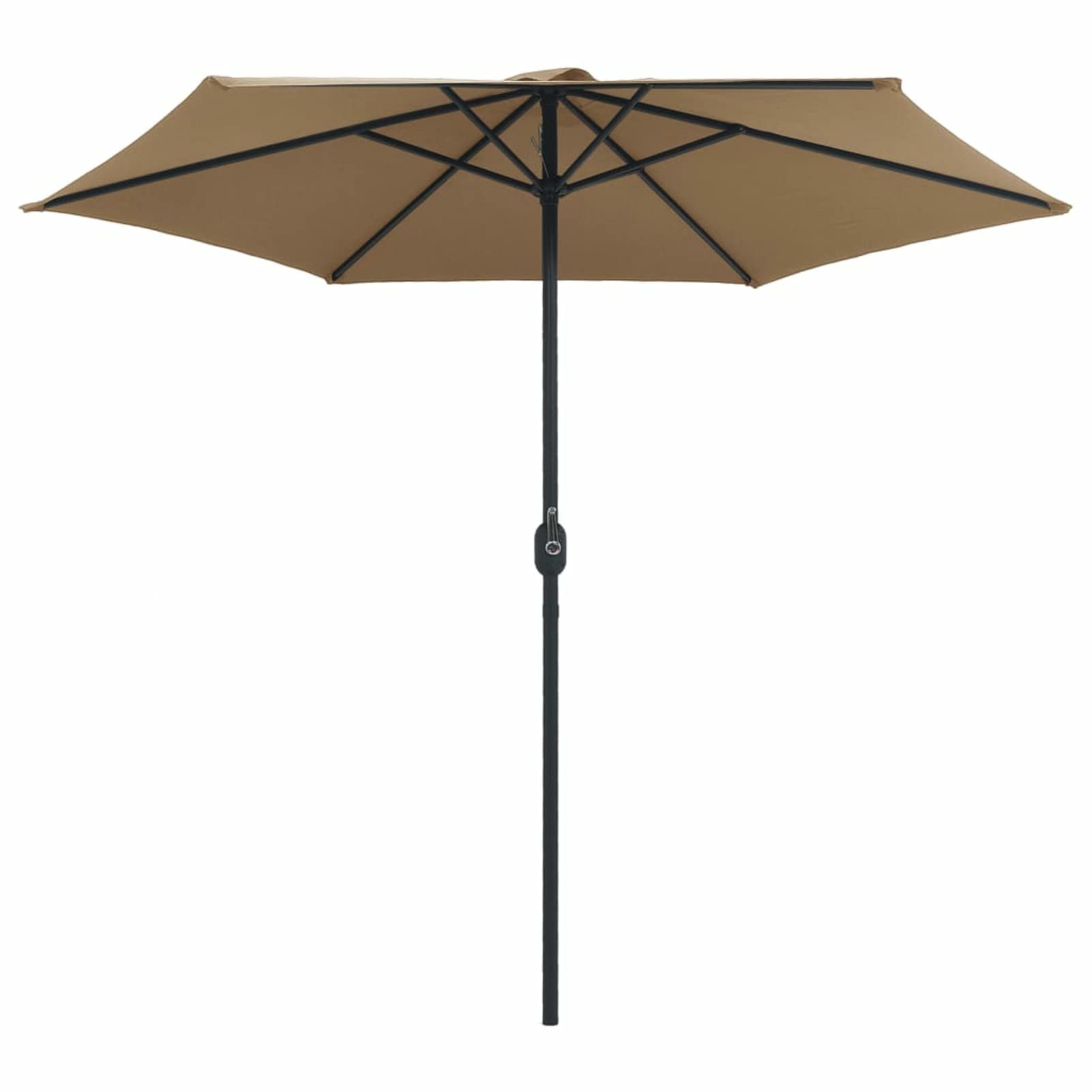 Tidyard 9ft Outdoor Patio Umbrella with Aluminum Pole - Folding Sun Shade Parasol in Taupe for Backyard, Poolside, Garden, Terrace - Waterproof & UV Protection - Perfect for Outdoor Dining, Lounging & Commercial Use (106.3