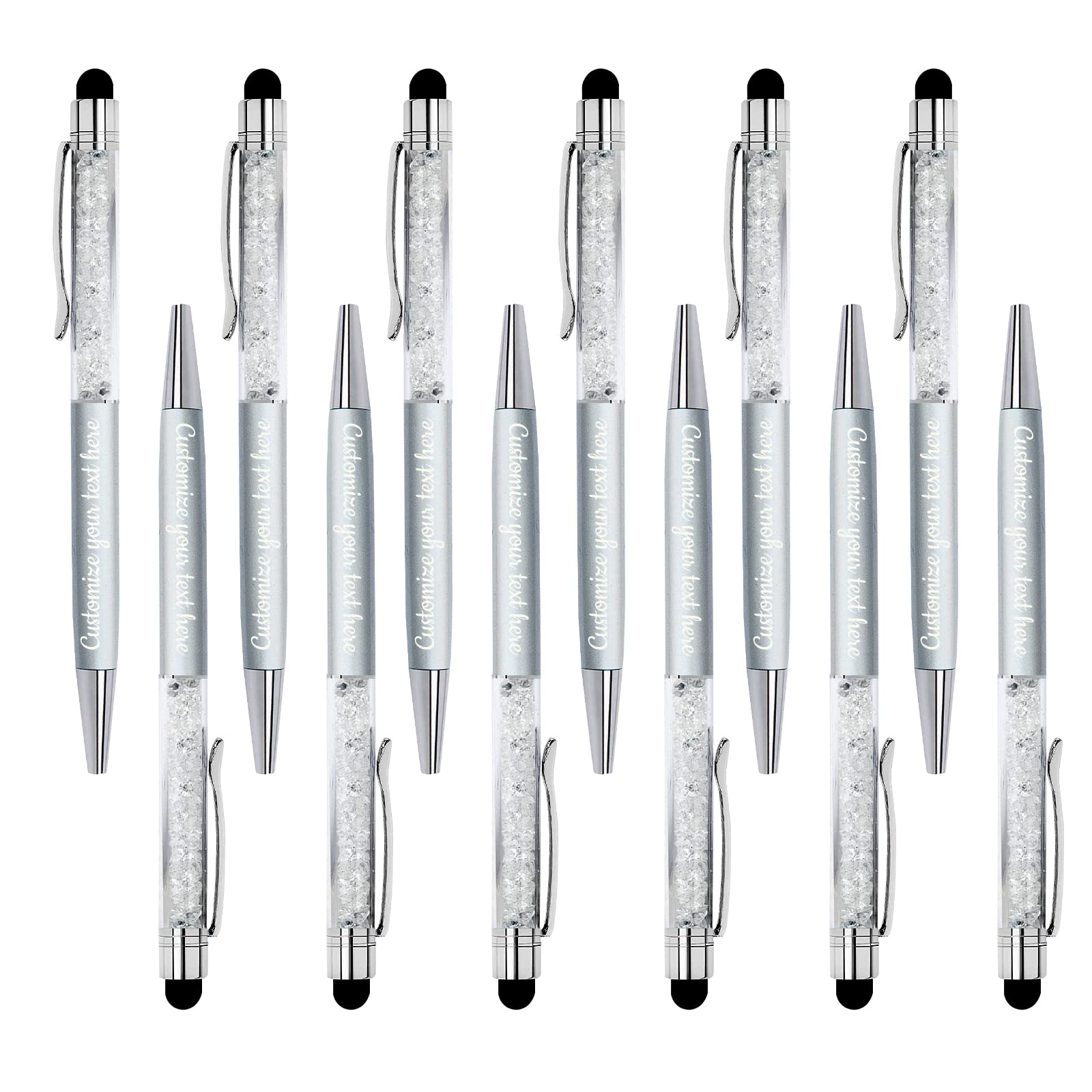 JIAWEI 300-Pack Custom Engraved Ballpoint Pens - Personalized Name Pens for Office, School, Graduation & Gifts - Soft Touch Smooth Writing Pens (48-Piece Set) - Ideal for Corporate Events, Promotions & Special Occasions