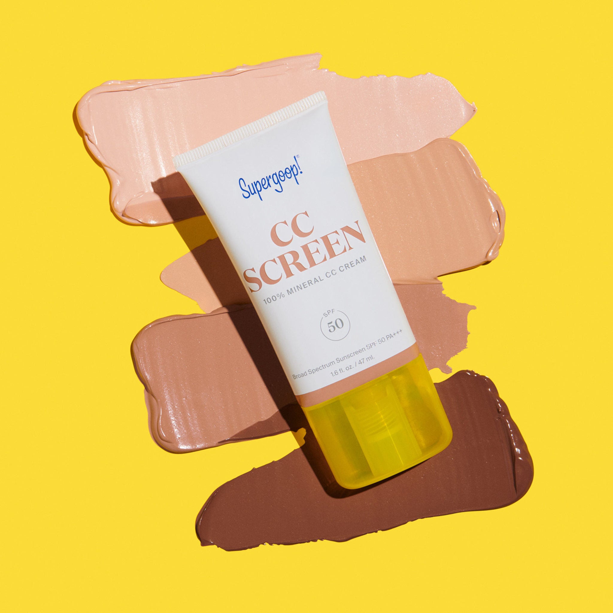 100% Mineral CC Cream with SPF 50 - Natural Sunscreen & Lightweight Foundation for Daily Coverage - Perfect for Sensitive Skin & Everyday Wear
