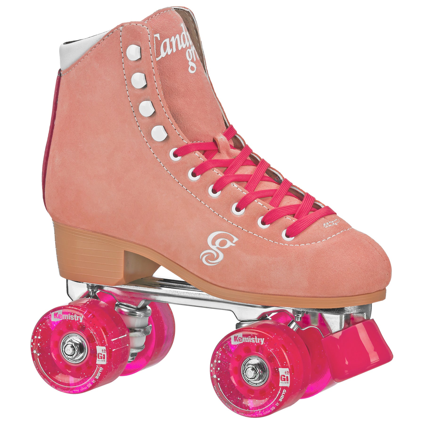 Candi Grl Carlin Quad Roller Skates for Women - Adjustable Outdoor & Indoor Roller Skates with Light-Up Wheels - Perfect for Rink, Park, and Street Skating