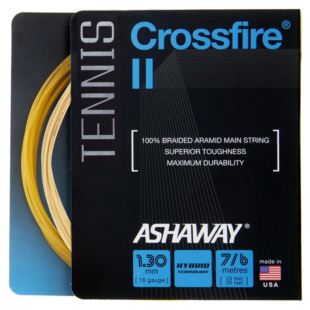 Wilson Crossfire II 16G Tennis String - Durable Synthetic Gut String for Tennis Rackets | Perfect for Competitive Play & Recreational Tennis