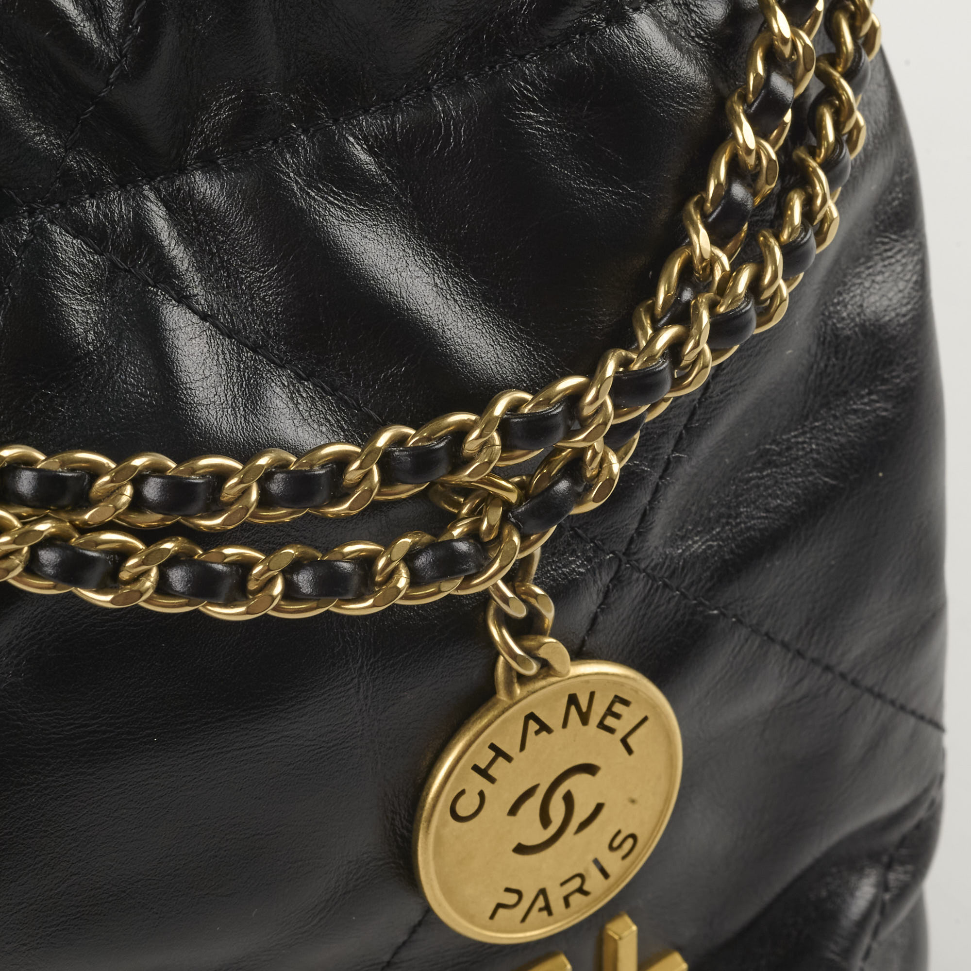 Original Chanel Mini 22 Bag Black with Microchip - Luxury Designer Crossbody Purse for Women, Perfect for Parties, Date Nights & Everyday Use