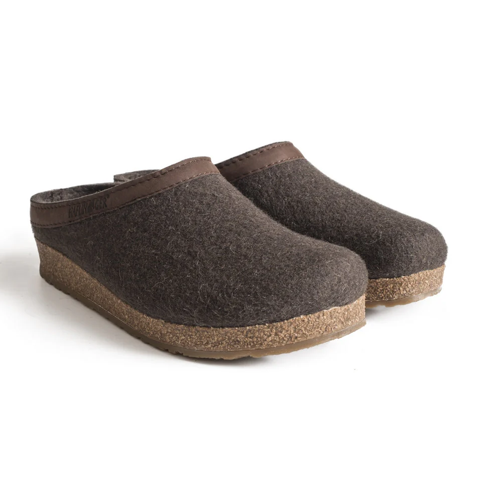 Haflinger GZL Unisex Clogs - Smokey Brown | Comfortable & Supportive Slippers for Men & Women | Perfect for Home, Office & Indoor Use