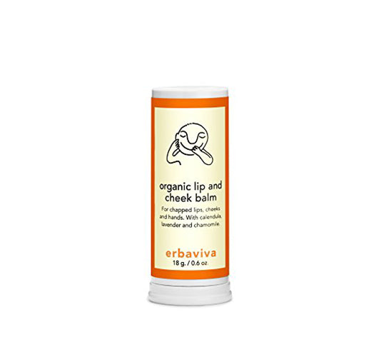 Erbaviva Organic Baby Lip and Cheek Balm - Natural Moisturizer for Dry Skin, 100% Plant-Based, Safe for Newborns & Sensitive Skin - Perfect for Daily Care, Diaper Bag Essential, and On-the-Go Nourishment